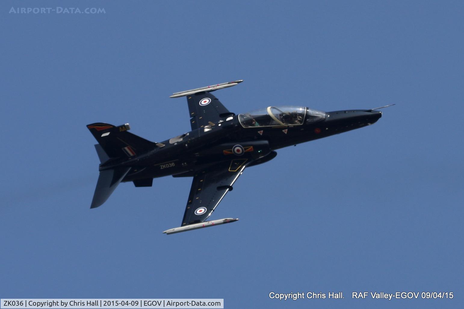 ZK036, 2010 British Aerospace Hawk T2 C/N RT027/1265, RAF IV Sqn