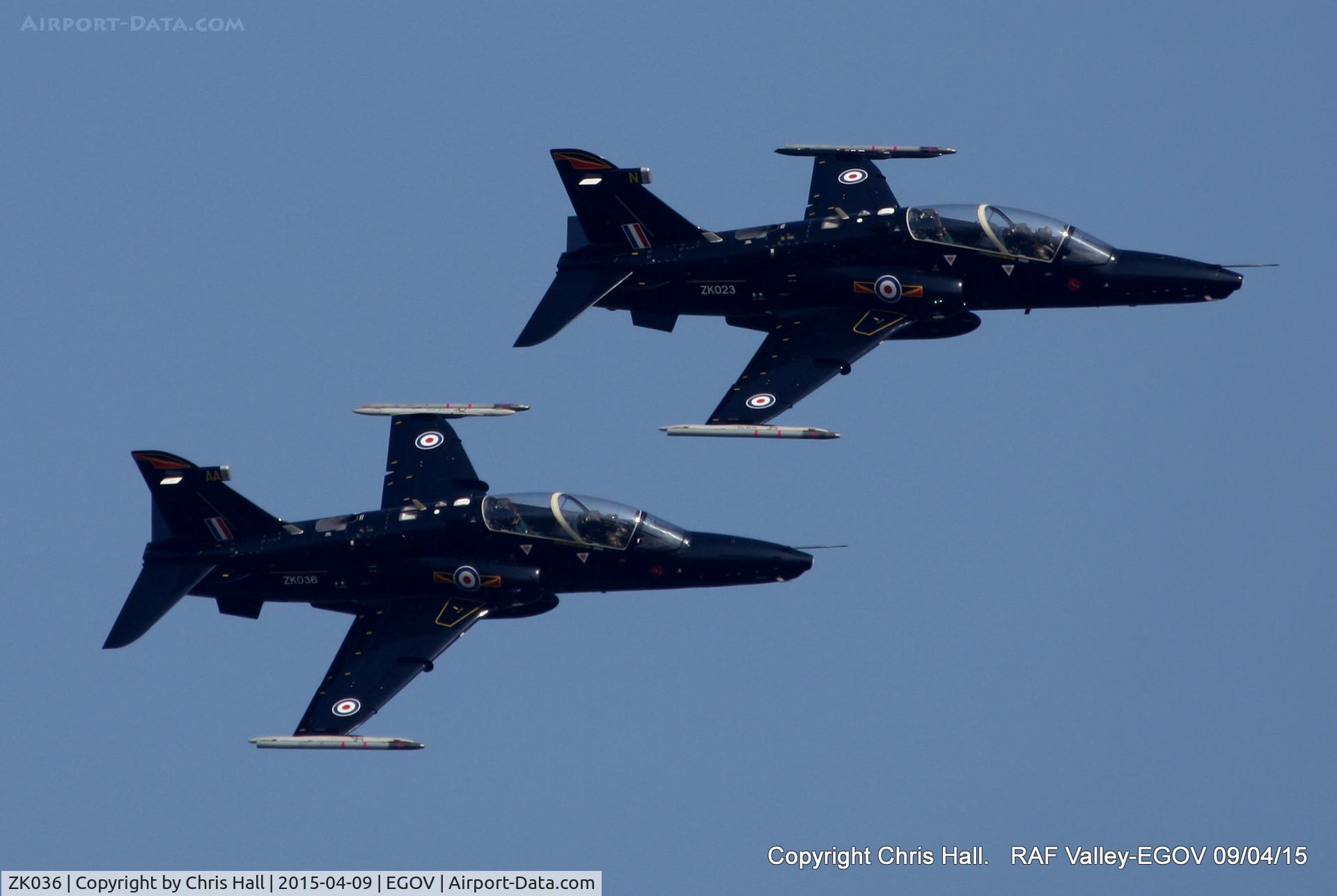 ZK036, 2010 British Aerospace Hawk T2 C/N RT027/1265, Hawk T2 Role Demo team