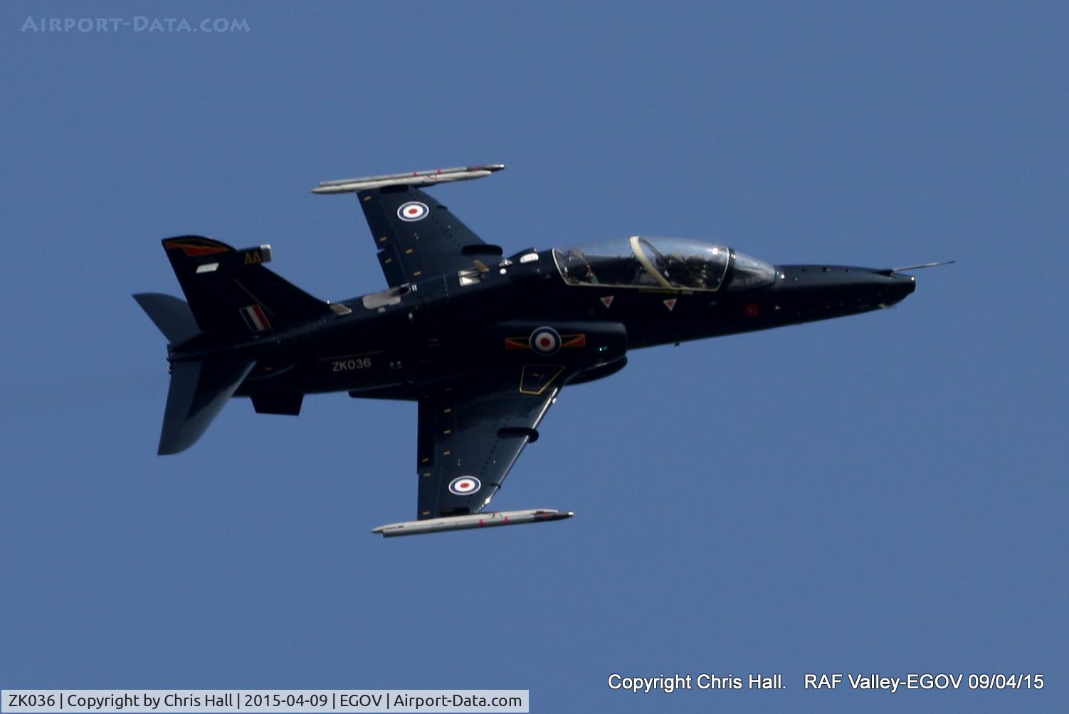 ZK036, 2010 British Aerospace Hawk T2 C/N RT027/1265, RAF IV Sqn