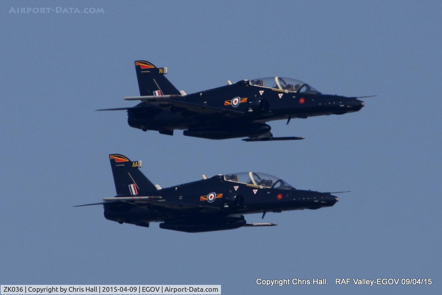 ZK036, 2010 British Aerospace Hawk T2 C/N RT027/1265, Hawk T2 Role Demo team