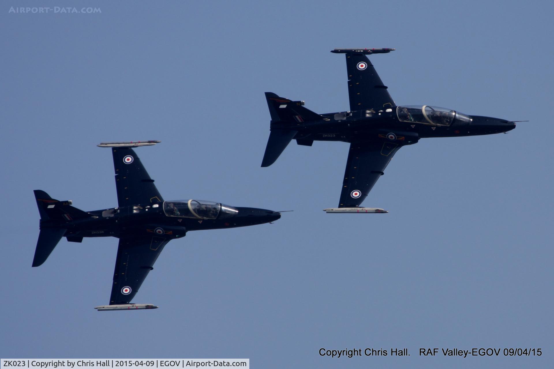 ZK023, 2009 British Aerospace Hawk T2 C/N RT014/1252, Hawk T2 Role Demo team