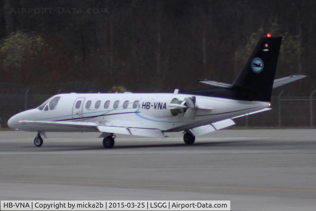 HB-VNA, 1994 Cessna 560 Citation Ultra C/N 560-0280, Landing