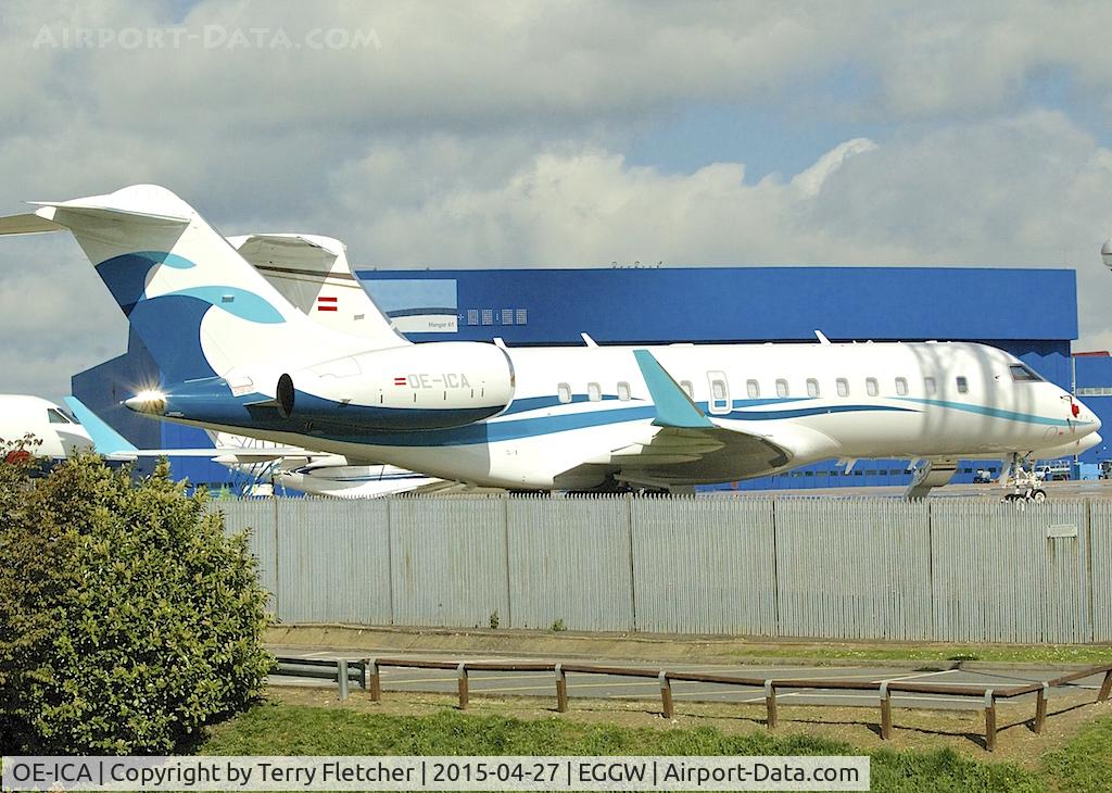 OE-ICA, 2013 Bombardier BD-700-1A10 Global 5000 C/N 9542, Bombardier BD-700-1A11, c/n: 9542 at Luton