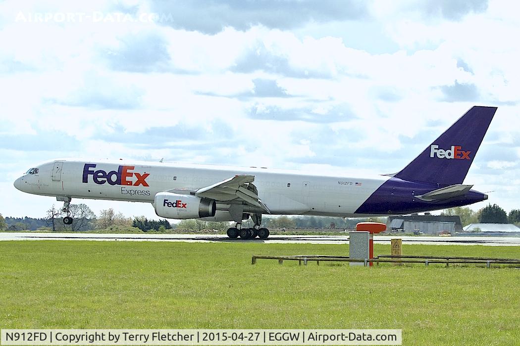 N912FD, 1988 Boeing 757-28A C/N 24260, 1988 Boeing 757-28A, c/n: 24260 of FedEX arriving at Luton for maintenance