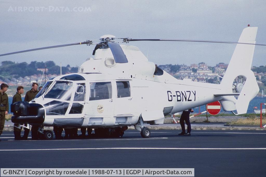 G-BNZY, 1983 Aerospatiale SA-365N Dauphin 2 C/N 6072, Visiting whilst on PID trials