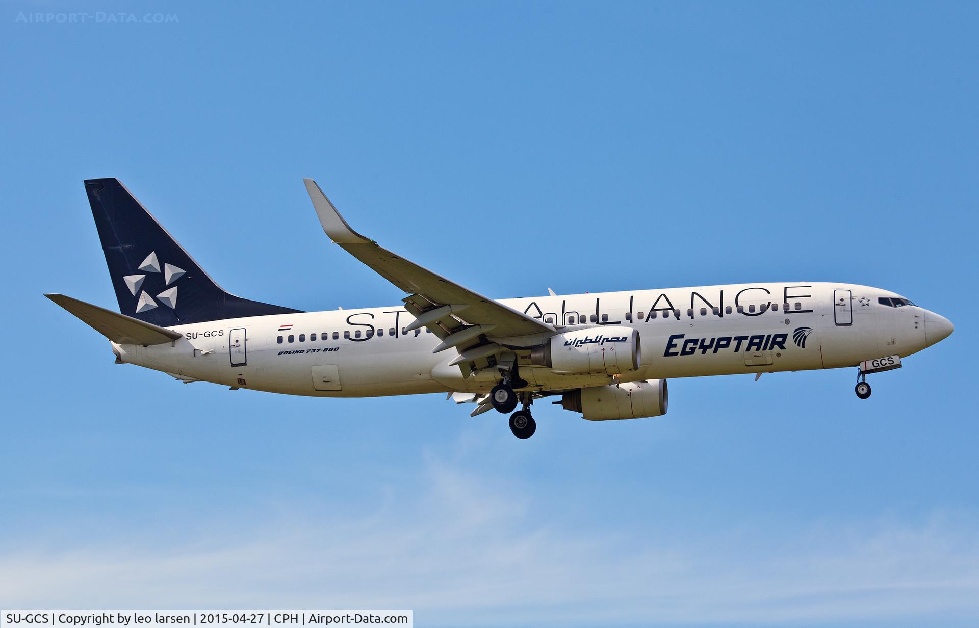 SU-GCS, 2008 Boeing 737-866 C/N 35563, Copenhagen Kastrup 27.4.15