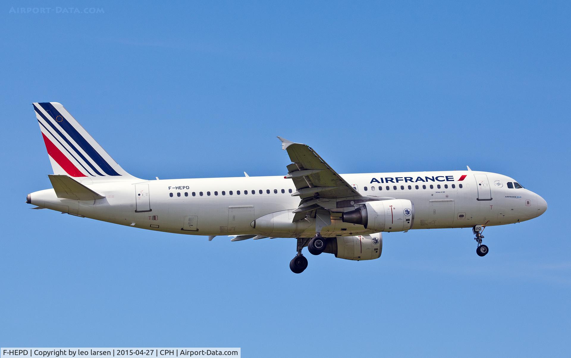 F-HEPD, 2010 Airbus A320-214 C/N 4295, Copenhagen Kastrup 27.4.15
