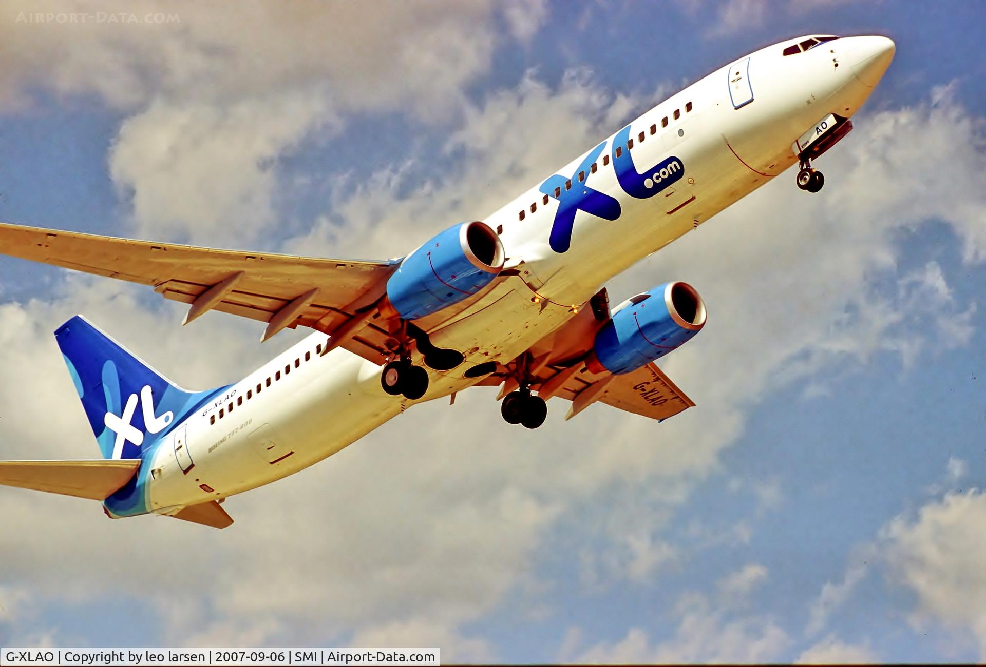 G-XLAO, 2007 Boeing 737-86N C/N 32690, Samos Greece 6.9.07