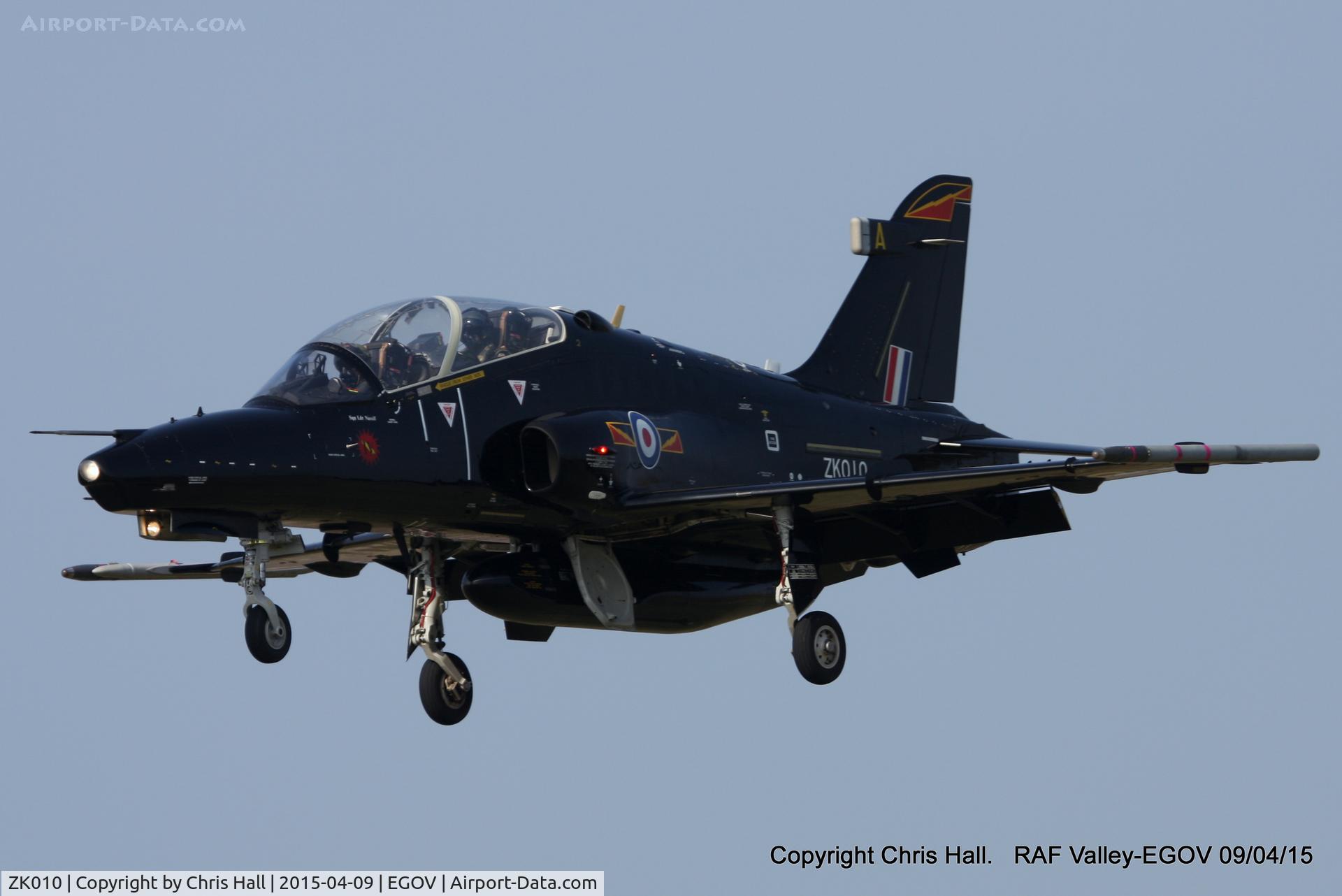 ZK010, 2005 British Aerospace Hawk T2 C/N RT001/1239, RAF IV Sqn