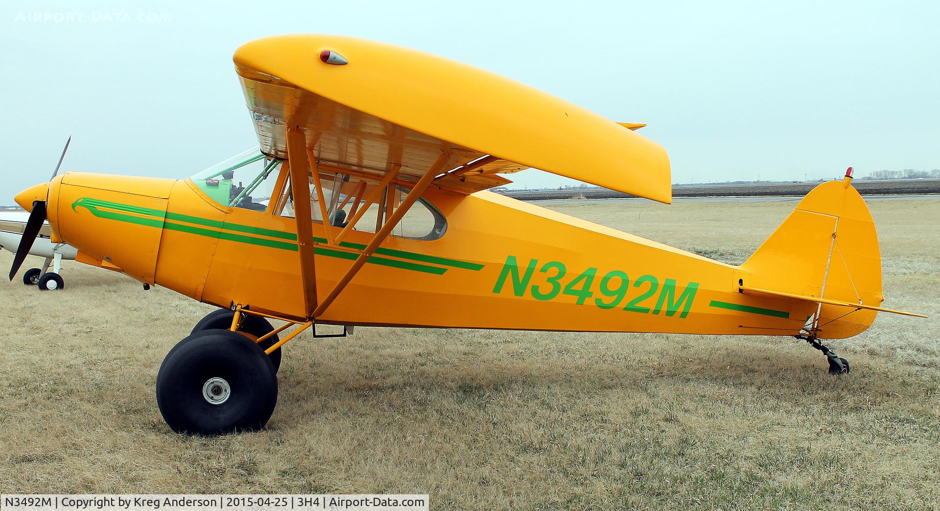N3492M, 1947 Piper PA-12 Super Cruiser C/N 12-2336, EAA Chapter 1342 Fly-in