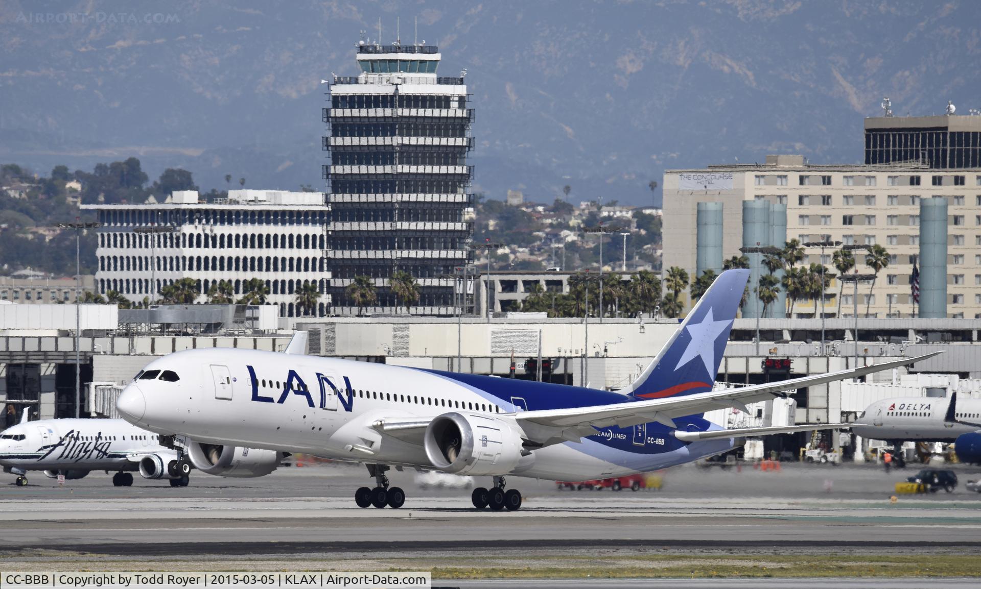 CC-BBB, 2012 Boeing 787-8 Dreamliner C/N 38466, Departing LAX on 25R