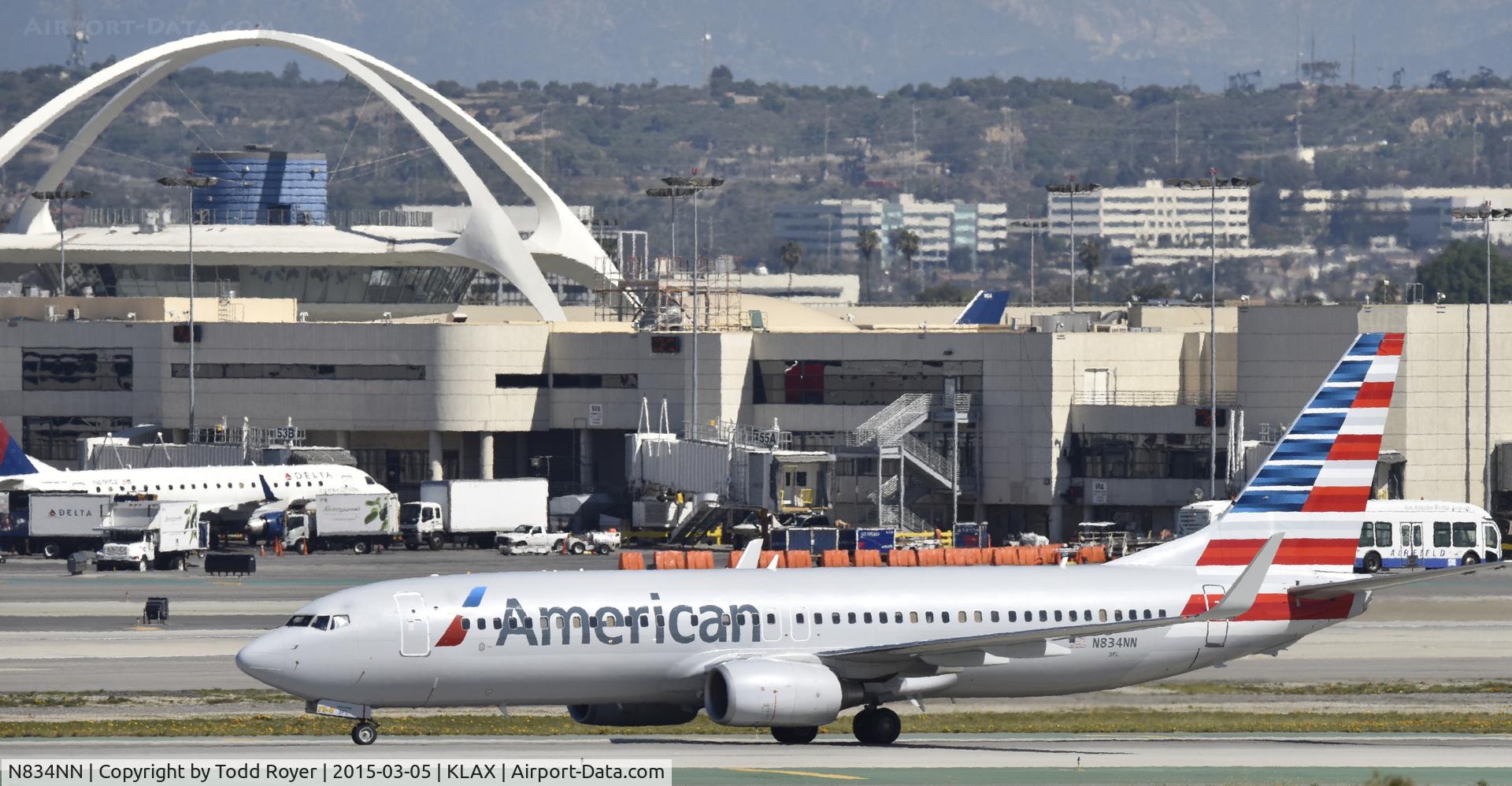 N834NN, 2010 Boeing 737-823 C/N 29576, Arrived at LAX on 25L