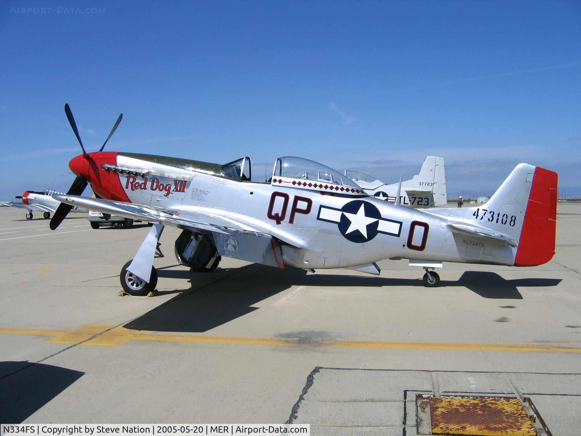N334FS, 1944 North American P-51D Mustang C/N 122-39366 (44-72907), Painted as NL334FS; P-51D 44-73108 