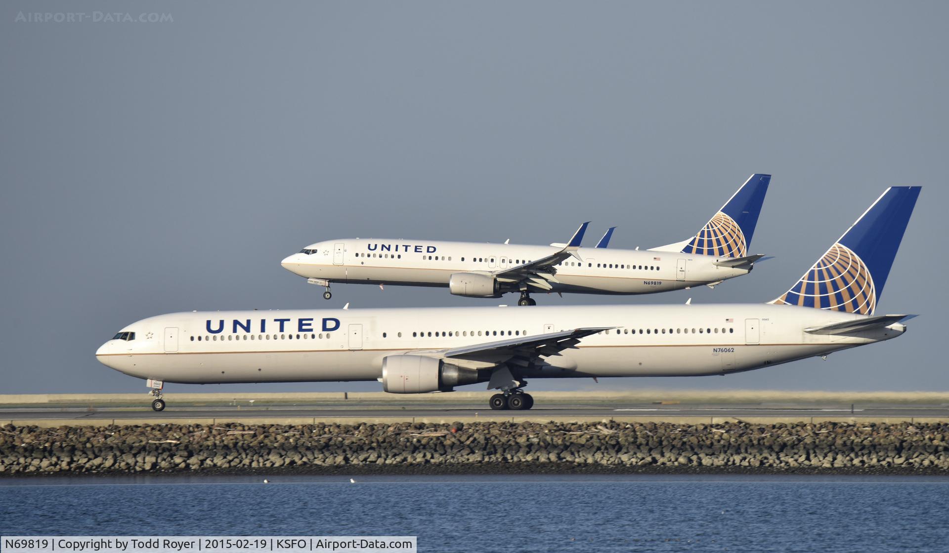N69819, 2014 Boeing 737-924/ER C/N 43533, Landing at SFO