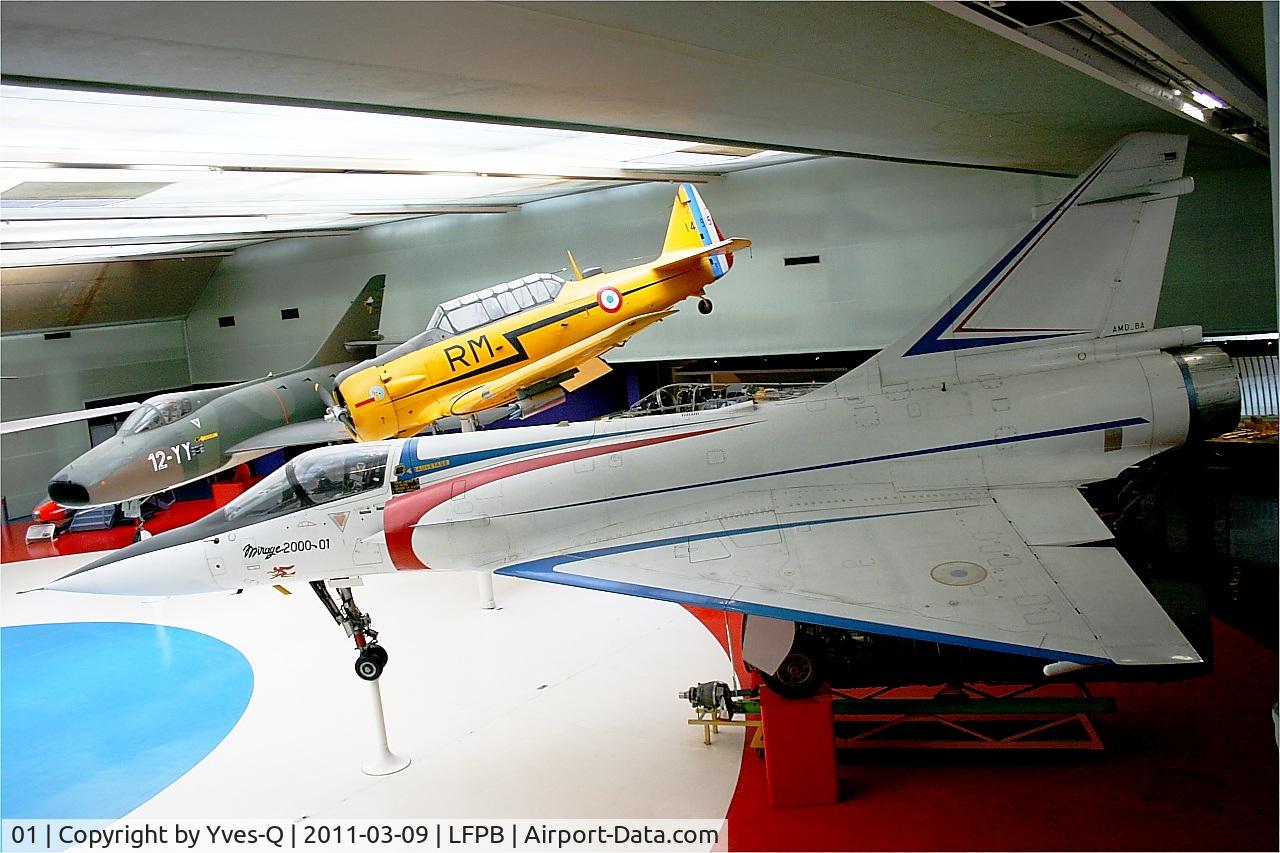 01, Dassault Mirage 2000-01 C/N 01, Dassault Mirage 2000, Air & Space Museum Paris-Le Bourget (LFPB-LBG)