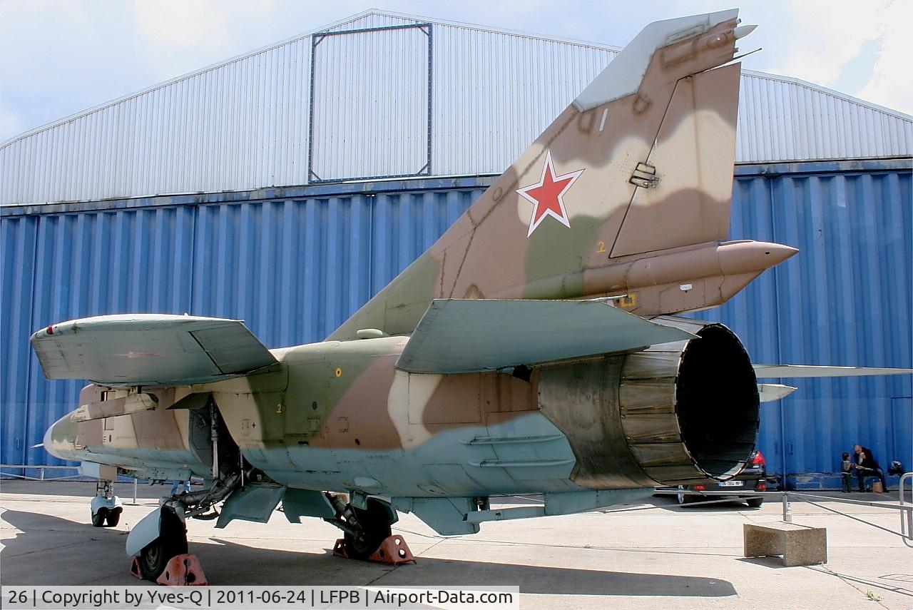 26, 1982 Mikoyan-Gurevich MiG-23ML C/N 0390324028, Mikoyan Gourevitch Mig 23 ML Flogger G, Air & Space Museum Paris-Le Bourget (LFPB-LBG)