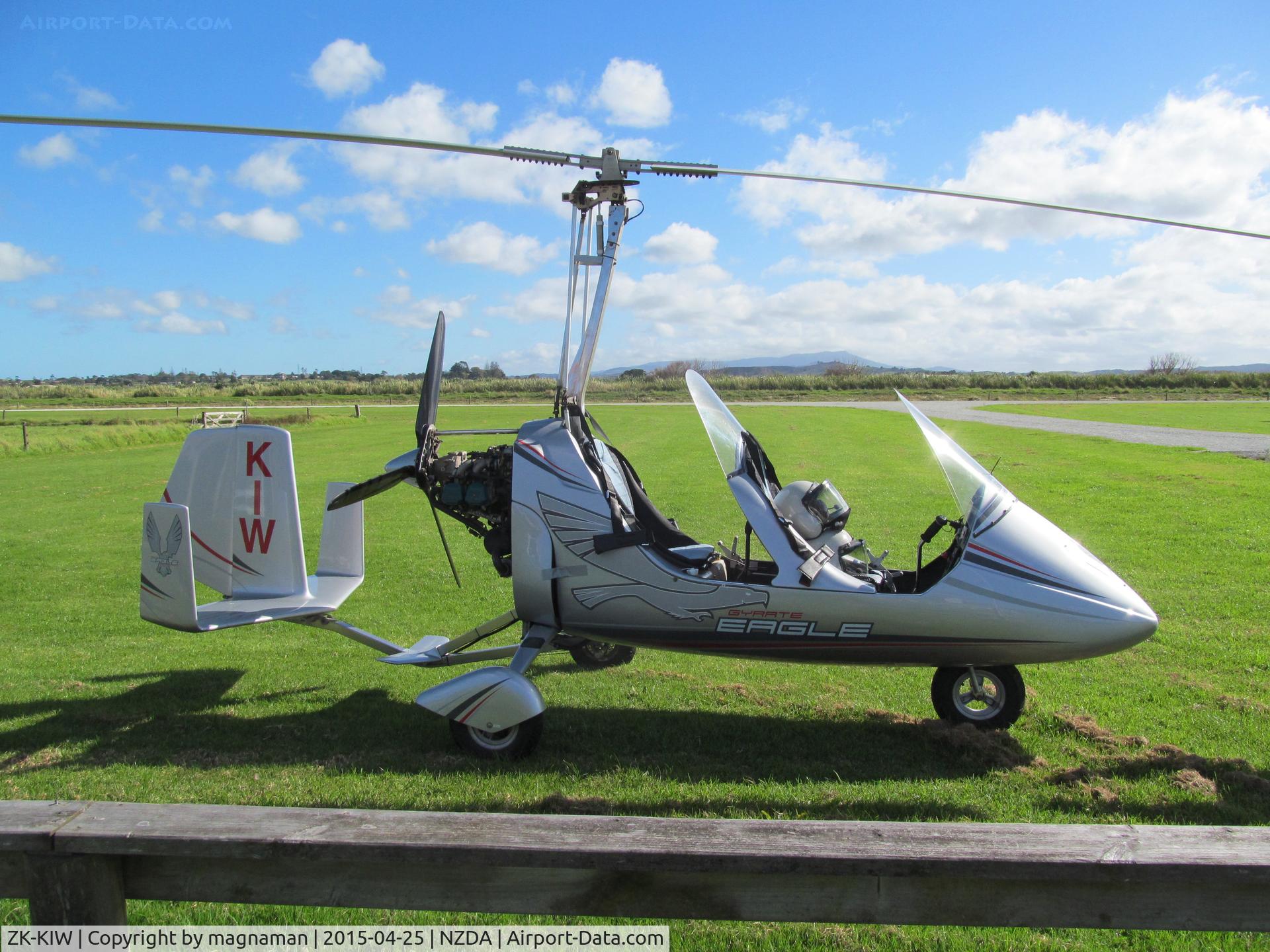 ZK-KIW, AutoGyro MT03 Eagle C/N NZ009, At Dargaville for Saturday lunch
