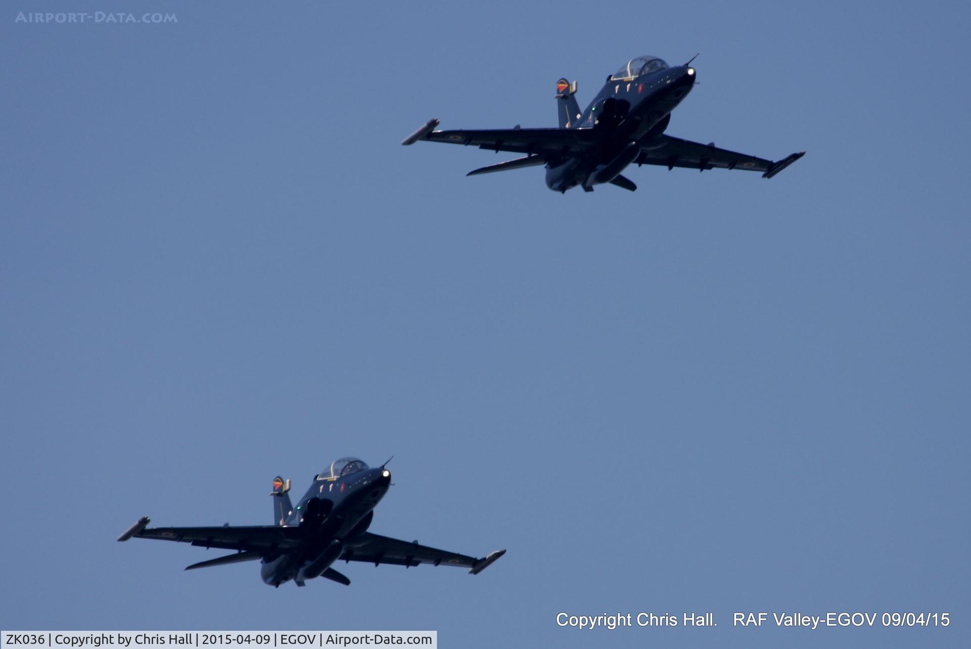 ZK036, 2010 British Aerospace Hawk T2 C/N RT027/1265, Hawk T2 Role Demo team