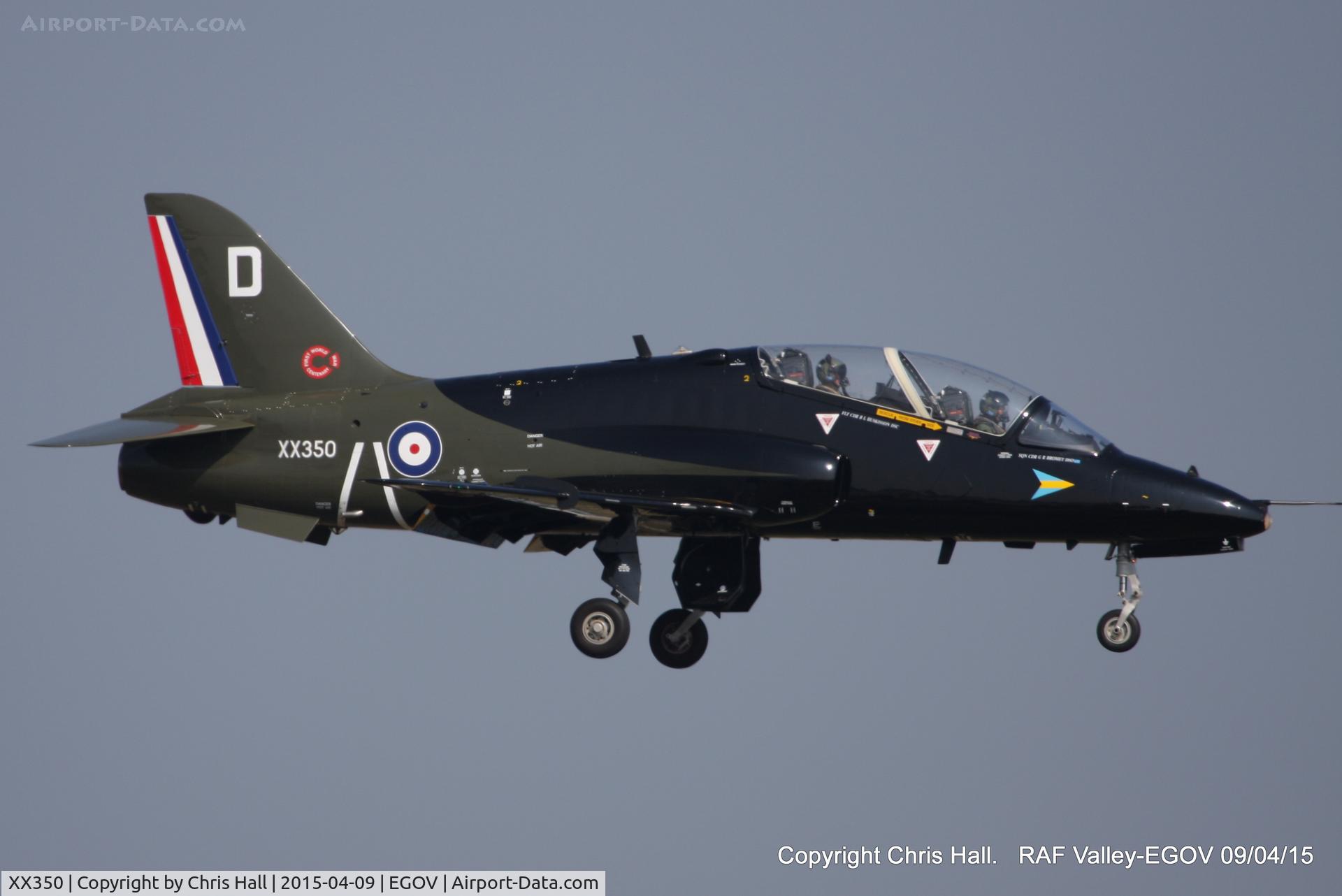 XX350, 1981 Hawker Siddeley Hawk T.1A C/N 199/312174, RAF 208(R) Sqn WWI 100th anniversary scheme