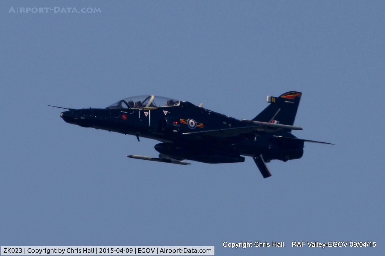 ZK023, 2009 British Aerospace Hawk T2 C/N RT014/1252, RAF IV Sqn