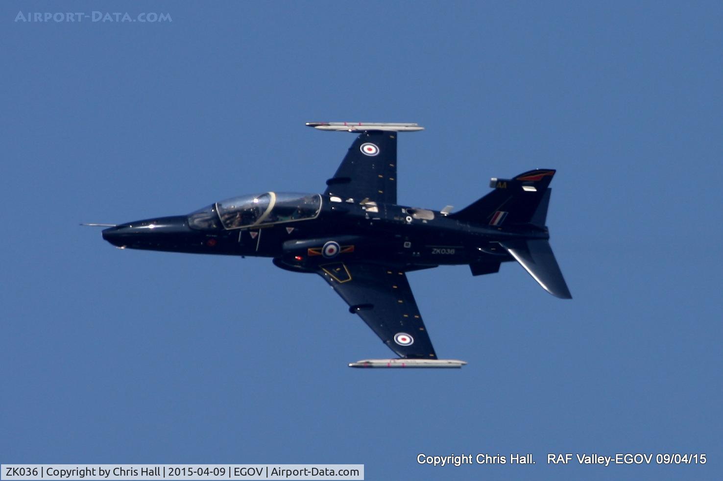 ZK036, 2010 British Aerospace Hawk T2 C/N RT027/1265, RAF IV Sqn