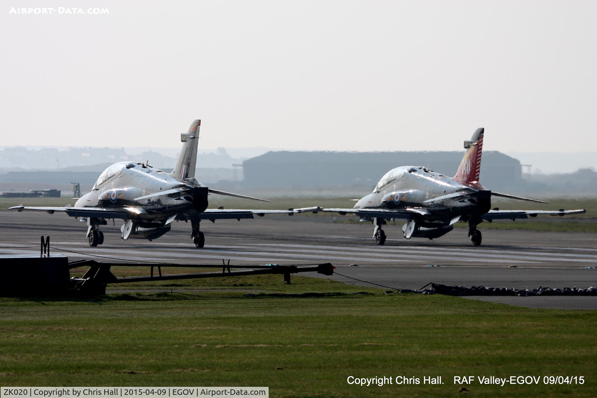 ZK020, 2009 British Aerospace Hawk T2 C/N RT011/1249, RAF IV Sqn