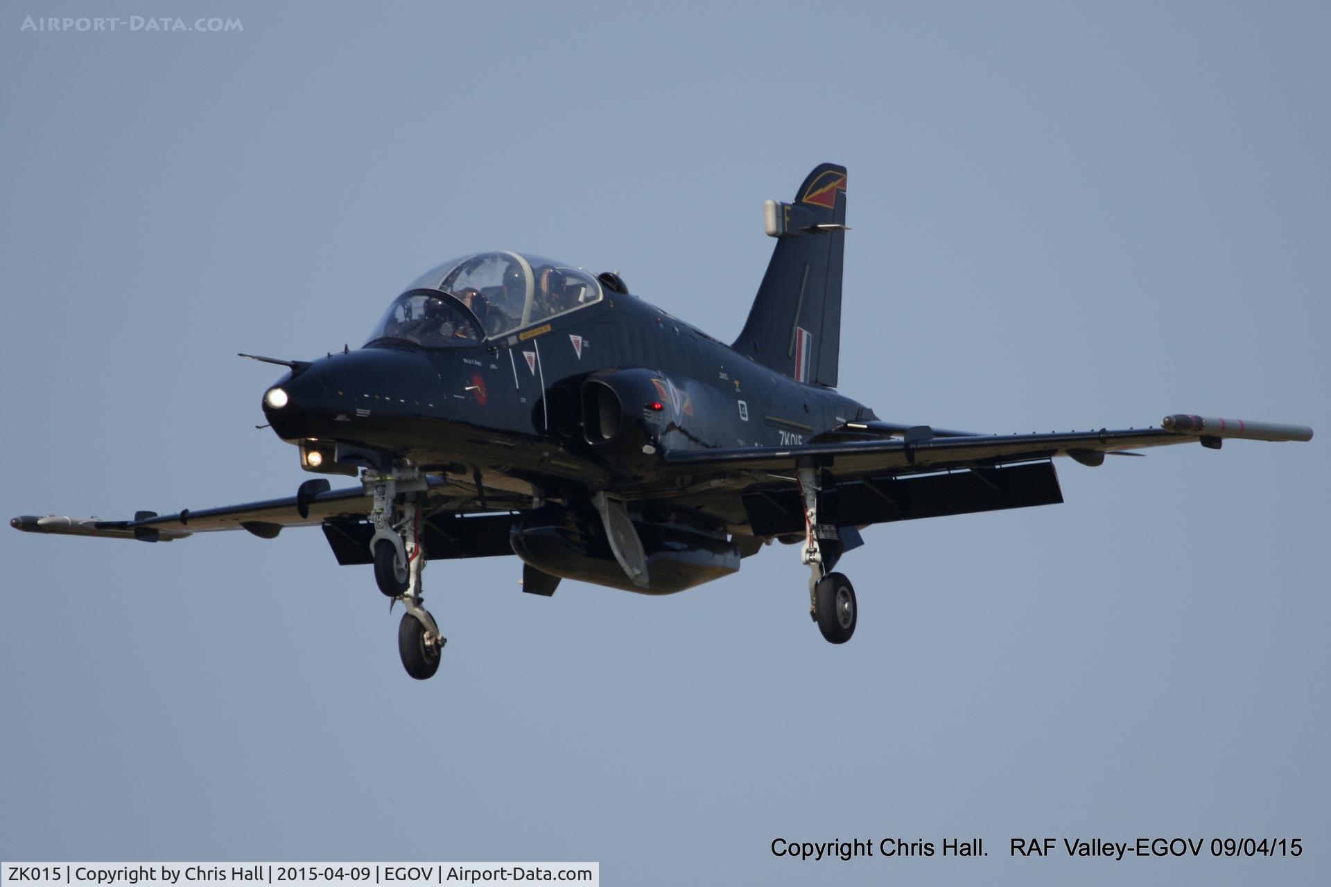 ZK015, 2008 British Aerospace Hawk T2 C/N RT006/1244, RAF IV Sqn