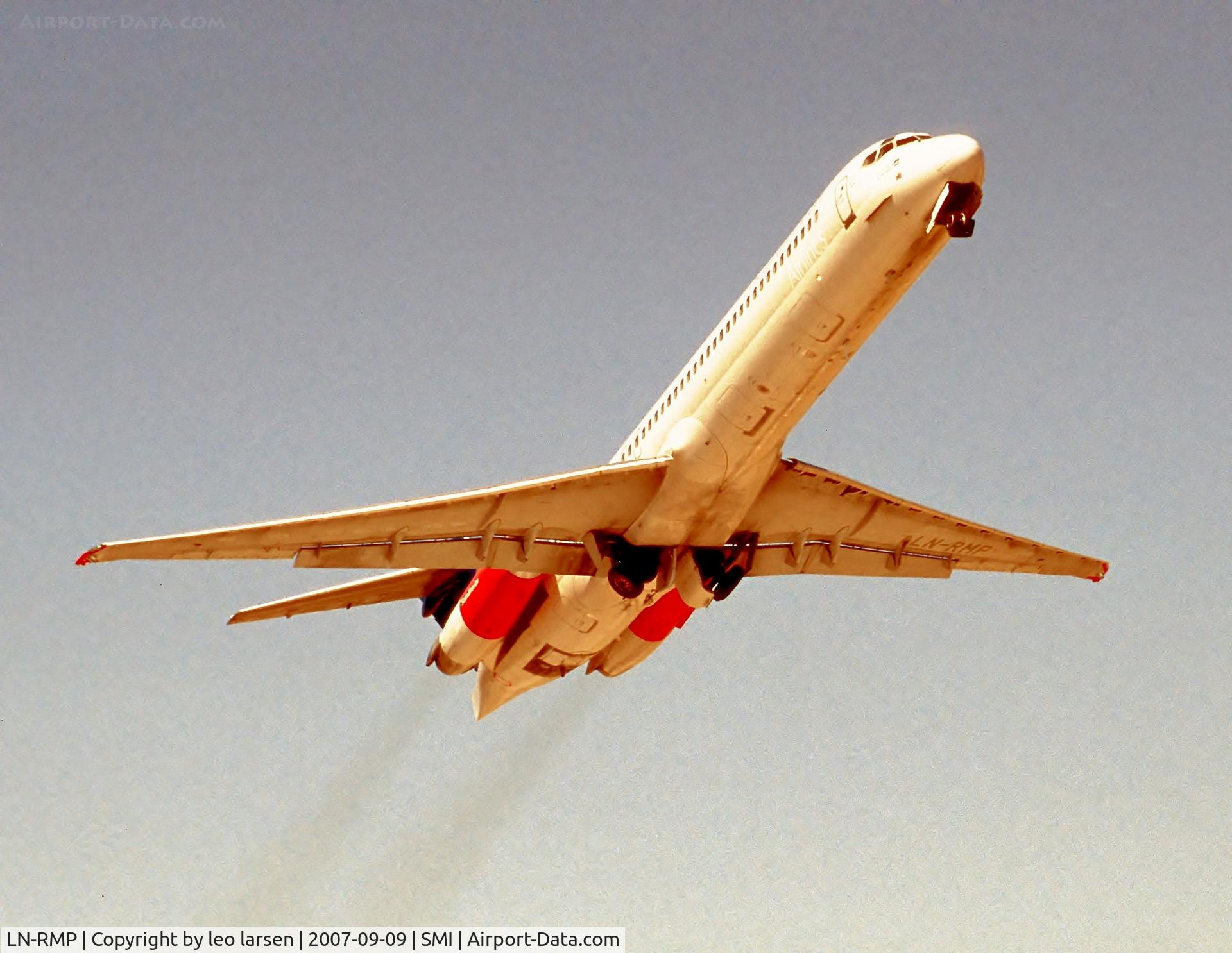LN-RMP, 1991 McDonnell Douglas MD-87 (DC-9-87) C/N 53337, Samos Greece 9.9.07
