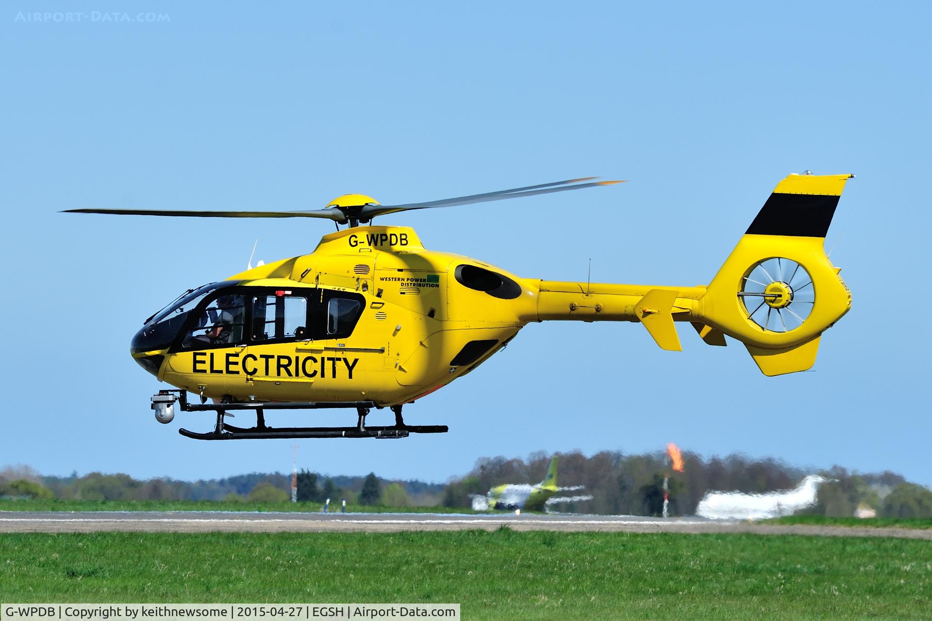 G-WPDB, 1999 Eurocopter EC-135P-1 C/N 0112, Pylon checking chopper !