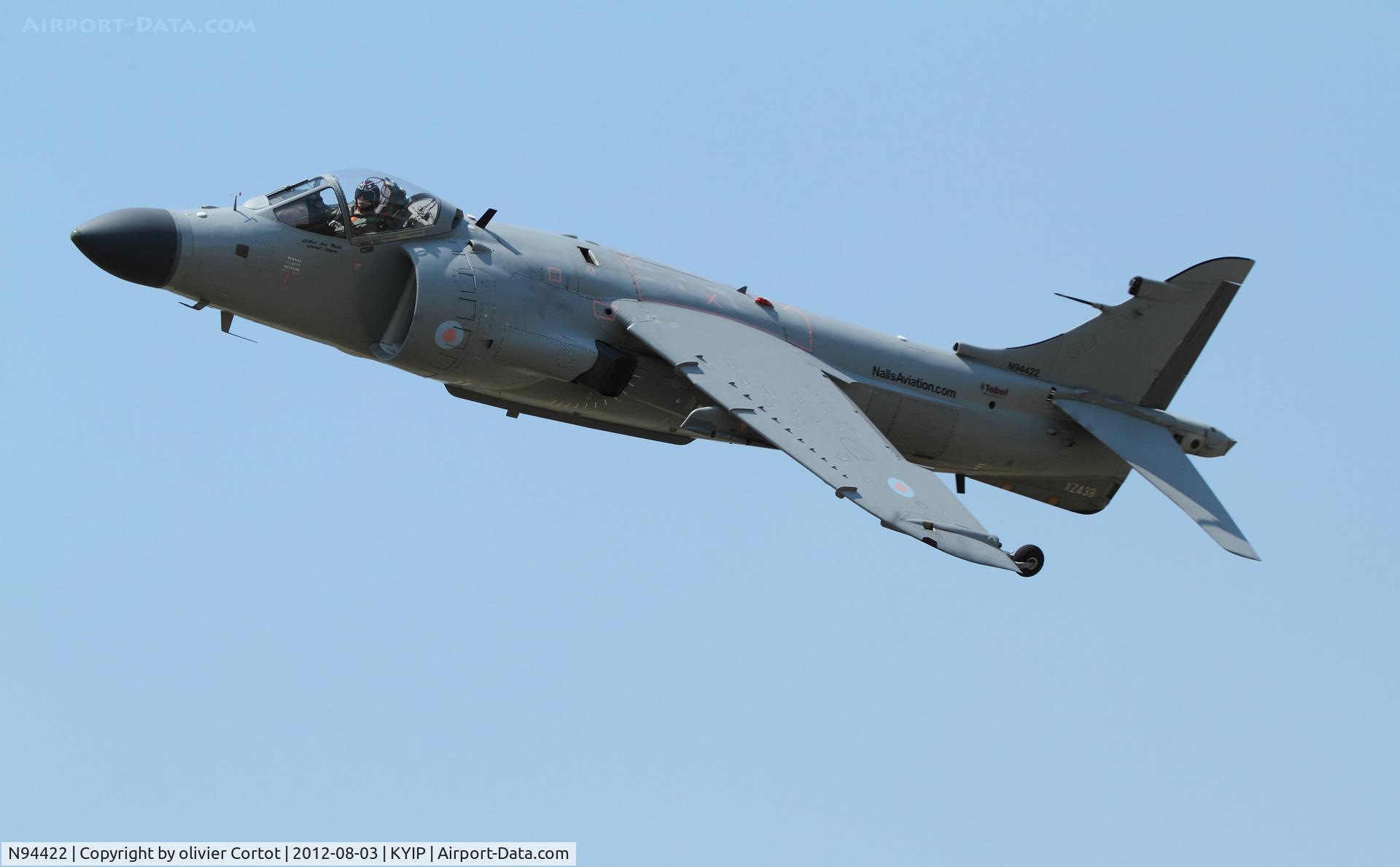 N94422, 1979 British Aerospace Sea Harrier F/A.2 C/N 41H-912002/DB2, Thinder over Michigan 2012