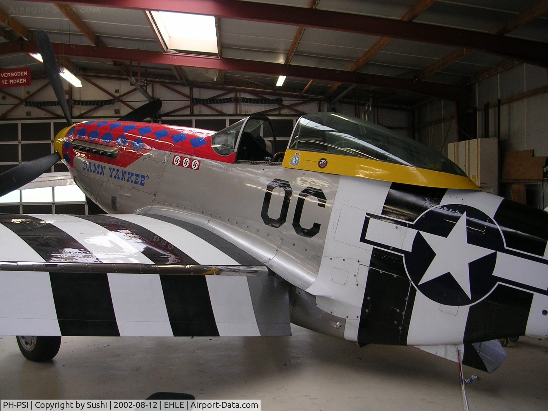 PH-PSI, 1945 North American P-51D Mustang C/N 122-40965, Photo was shot while plane was in the Hangar