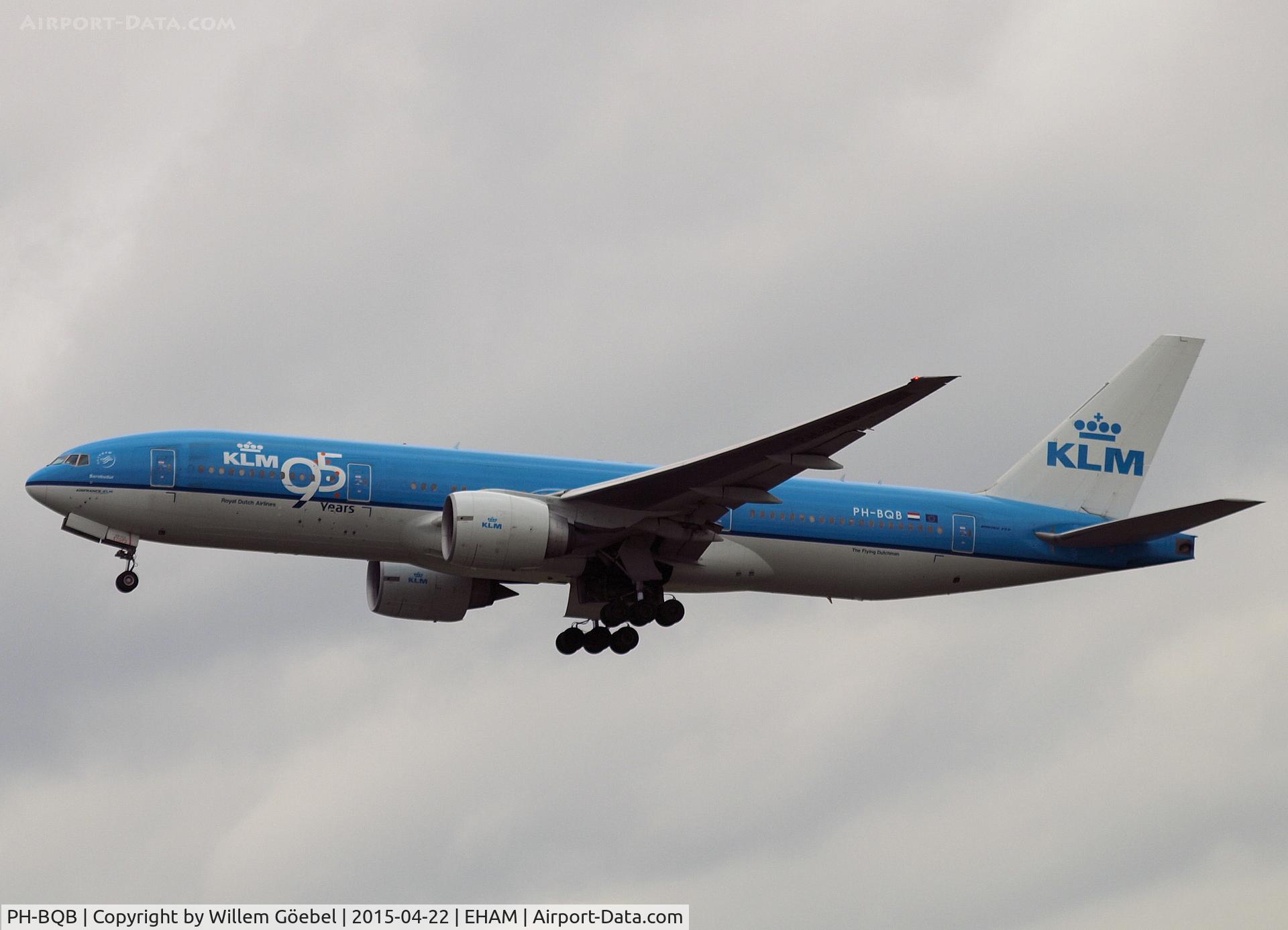 PH-BQB, 2003 Boeing 777-206/ER C/N 33712, Take off from runway36C of Schiphol Airport (with nr 