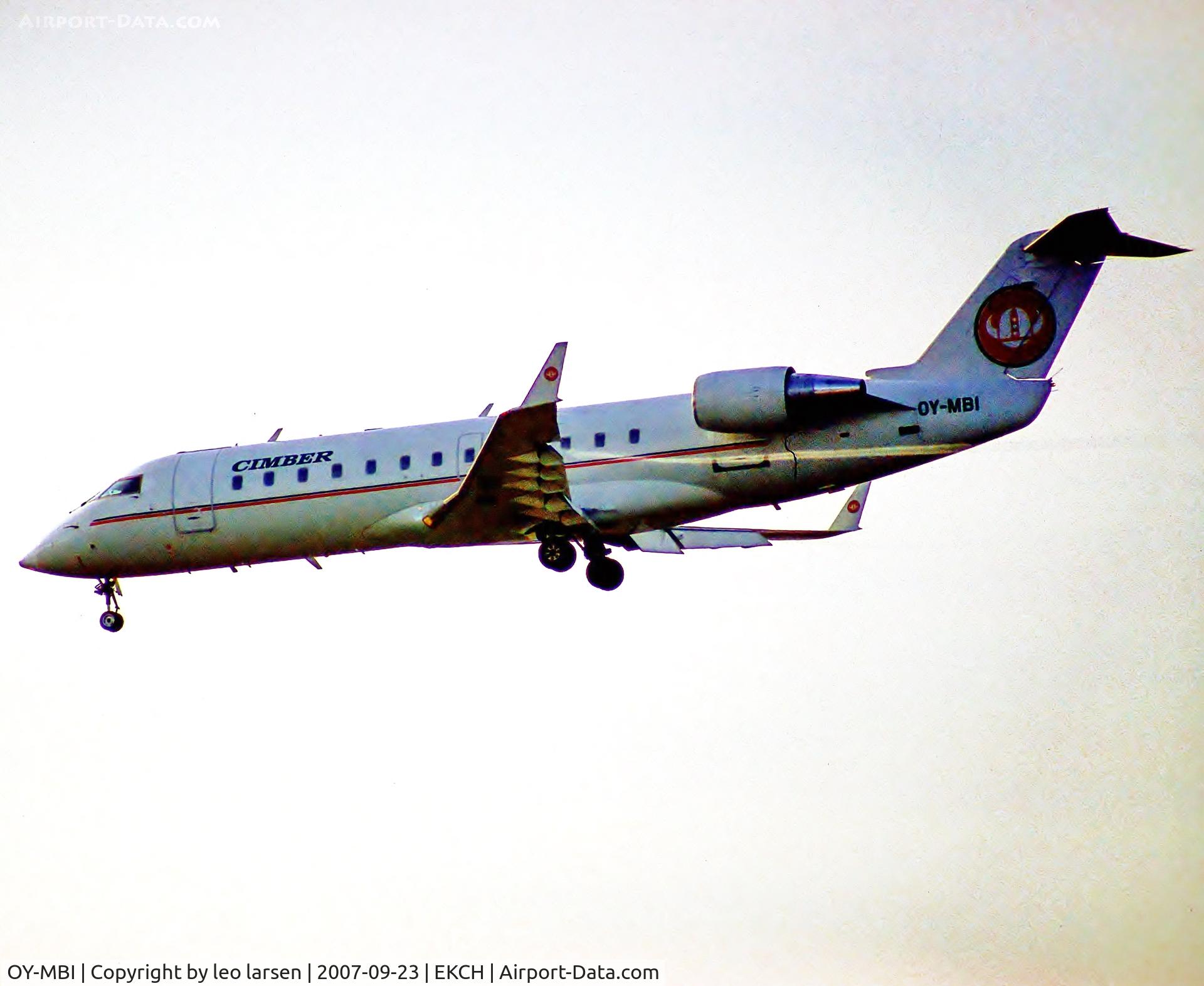OY-MBI, 2000 Canadair CRJ-200LR (CL-600-2B19) C/N 7436, Copenhagen Kastrup 23.9.07