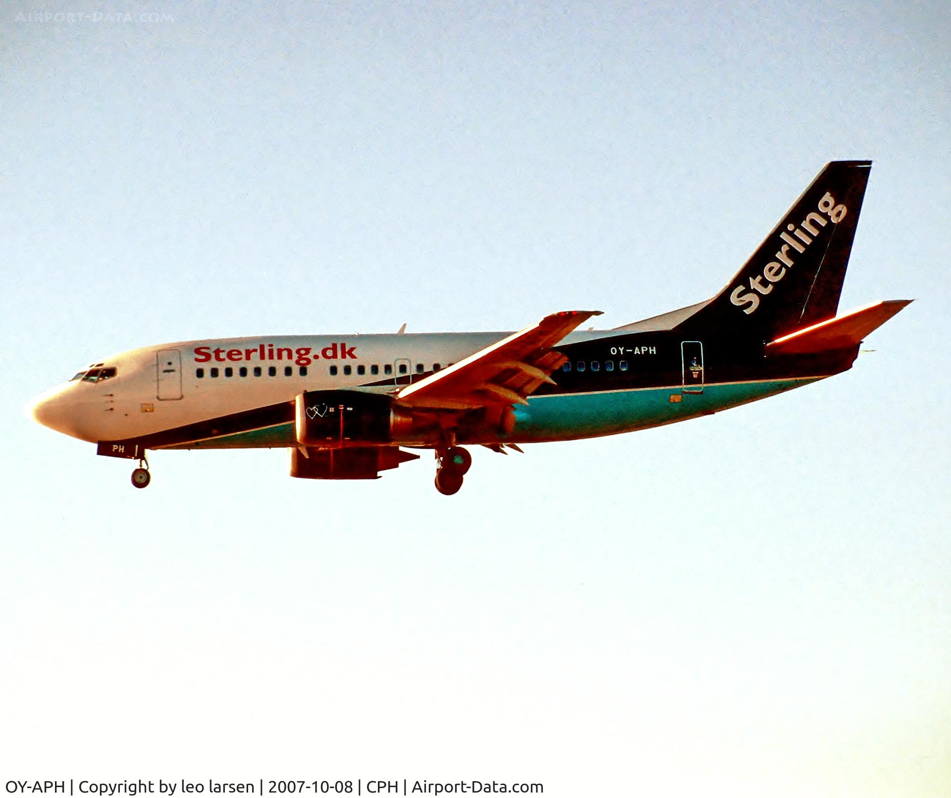 OY-APH, 1997 Boeing 737-5L9 C/N 28721, Copenhagen  Kastrup 8.10.07