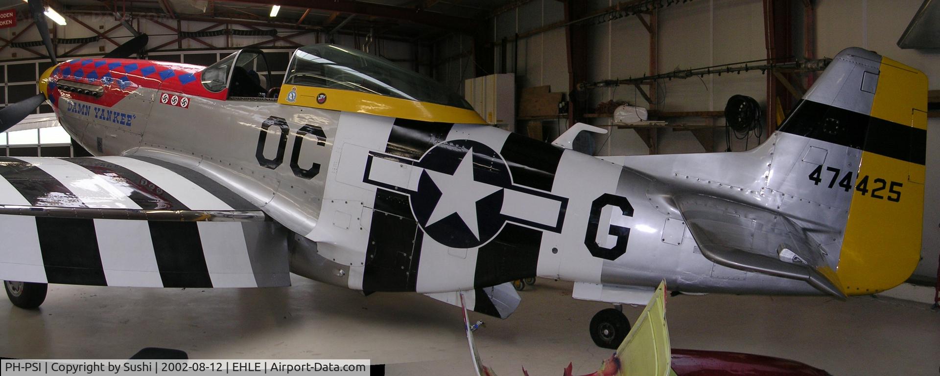 PH-PSI, 1945 North American P-51D Mustang C/N 122-40965, Photo's stitched together