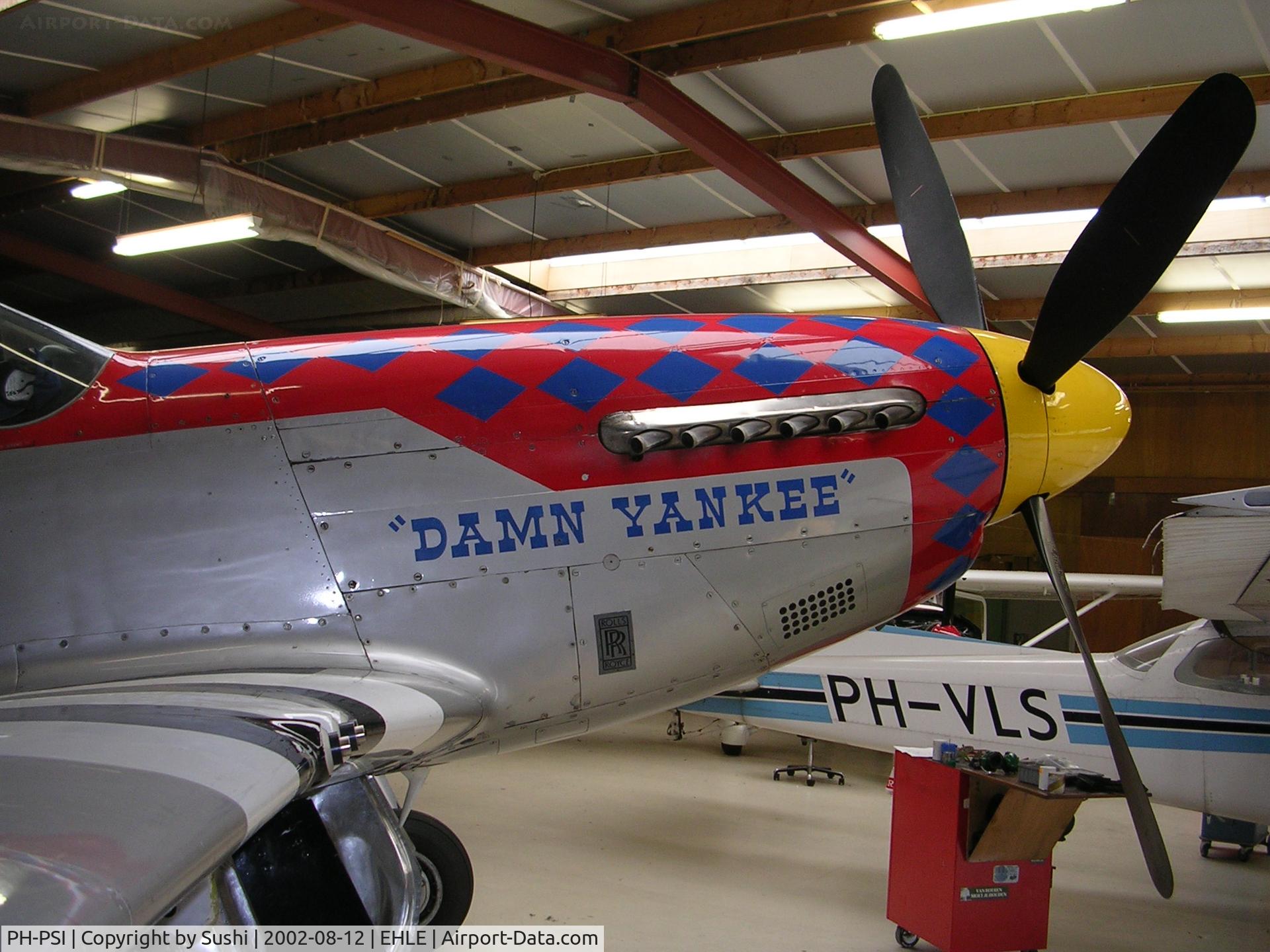 PH-PSI, 1945 North American P-51D Mustang C/N 122-40965, The nose in Close Up