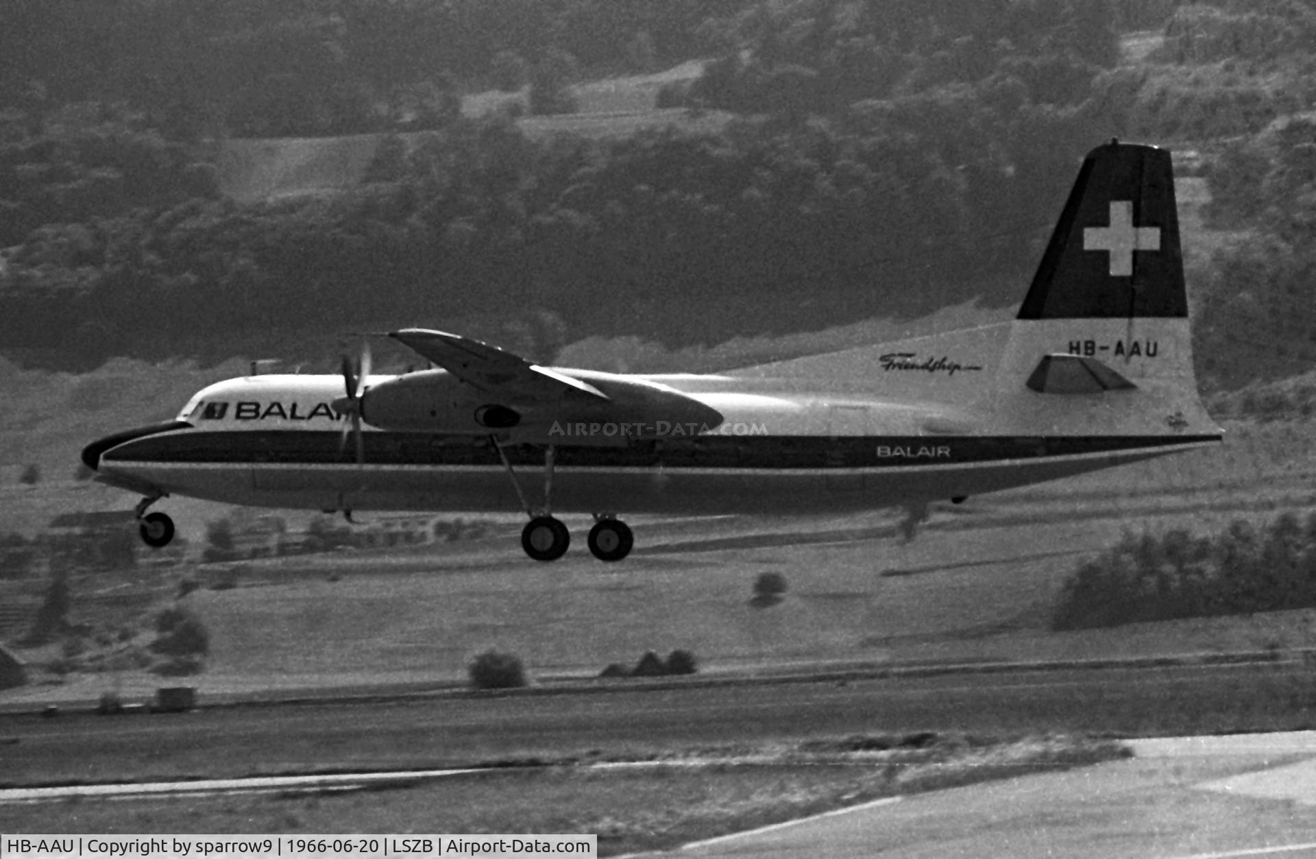 HB-AAU, 1962 Fokker F.27-200 Friendship C/N 10200, Taking-off for another scheduled flight