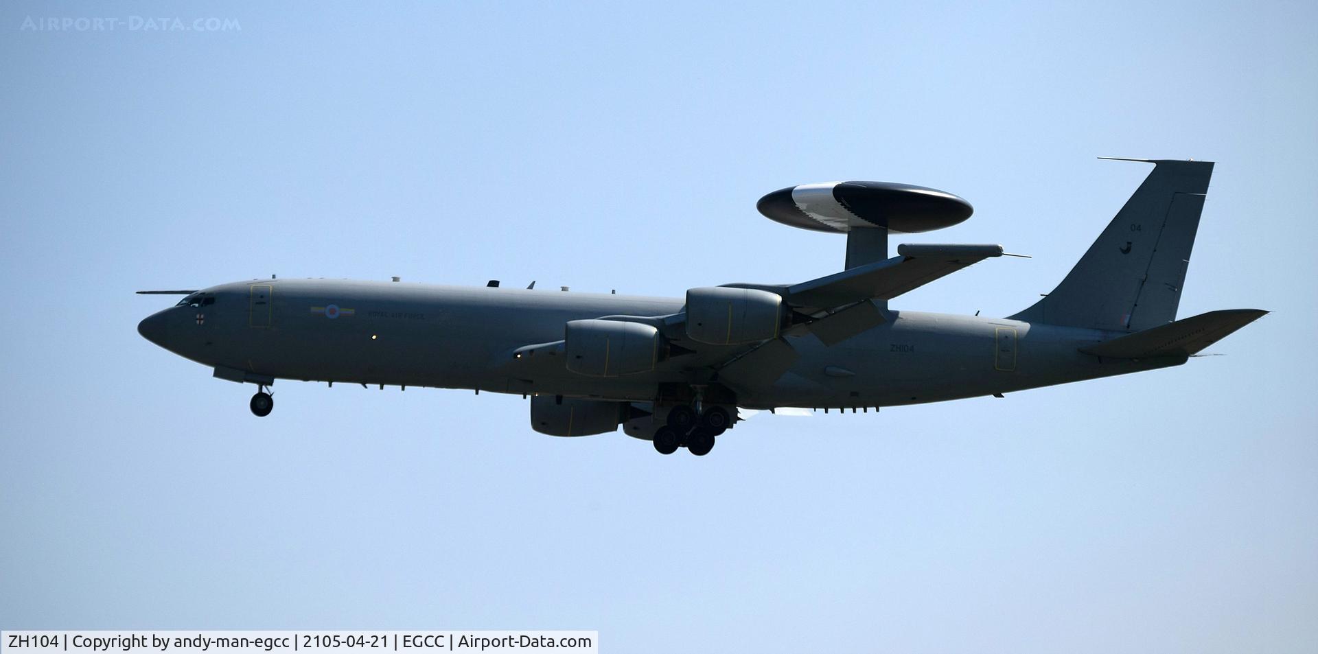 ZH104, 1990 Boeing E-3D Sentry AEW.1 C/N 24112, doing an low fly by 

man egcc uk