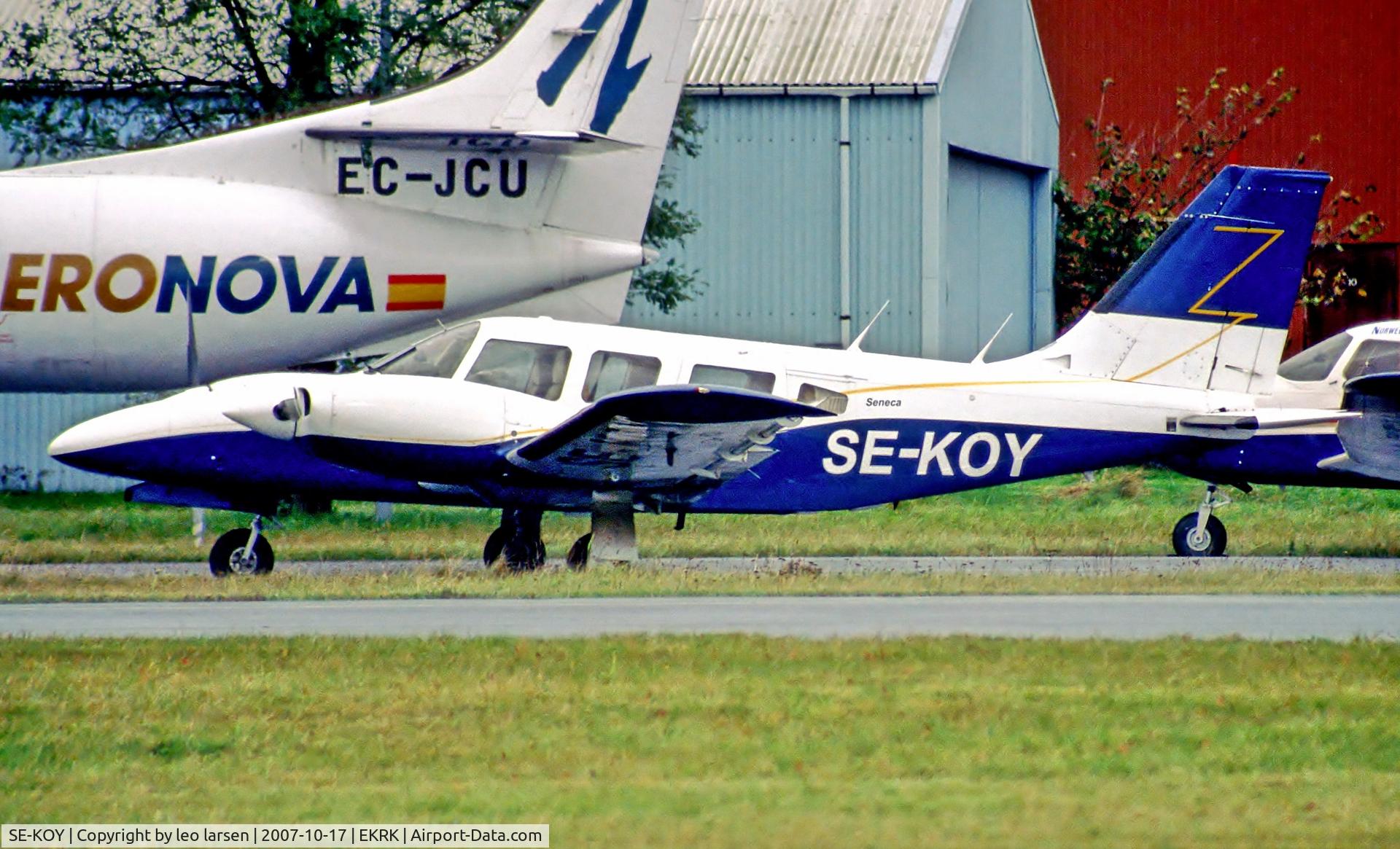 SE-KOY, Piper PA-34-200T C/N 347870423, Roskilde Denmark 17.10.07