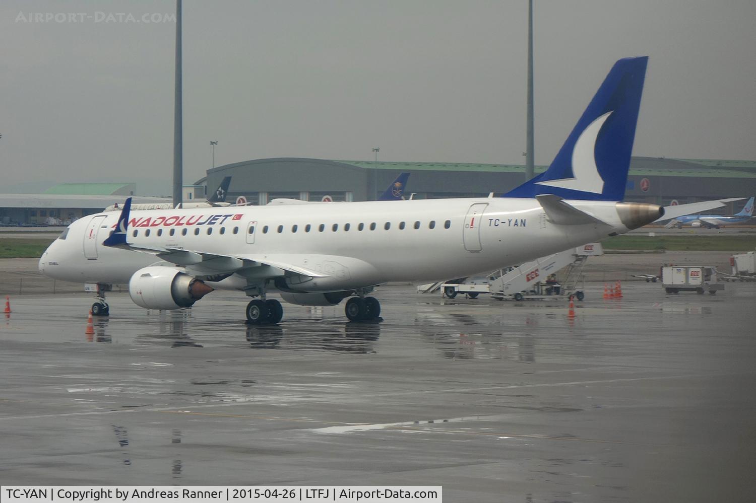 TC-YAN, 2010 Embraer 190LR (ERJ-190-100LR) C/N 19000367, AnadoluJet ERJ-190