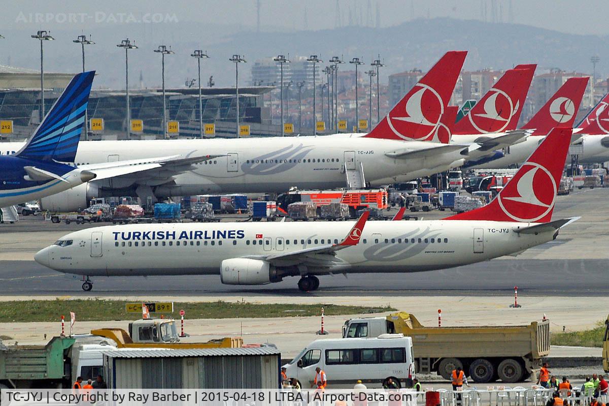 TC-JYJ, 2013 Boeing 737-9F2/ER C/N 40986, 737-9F2ER [40986] (THY Turkish Airlines) Istanbul-Ataturk~TC 18/04/2015