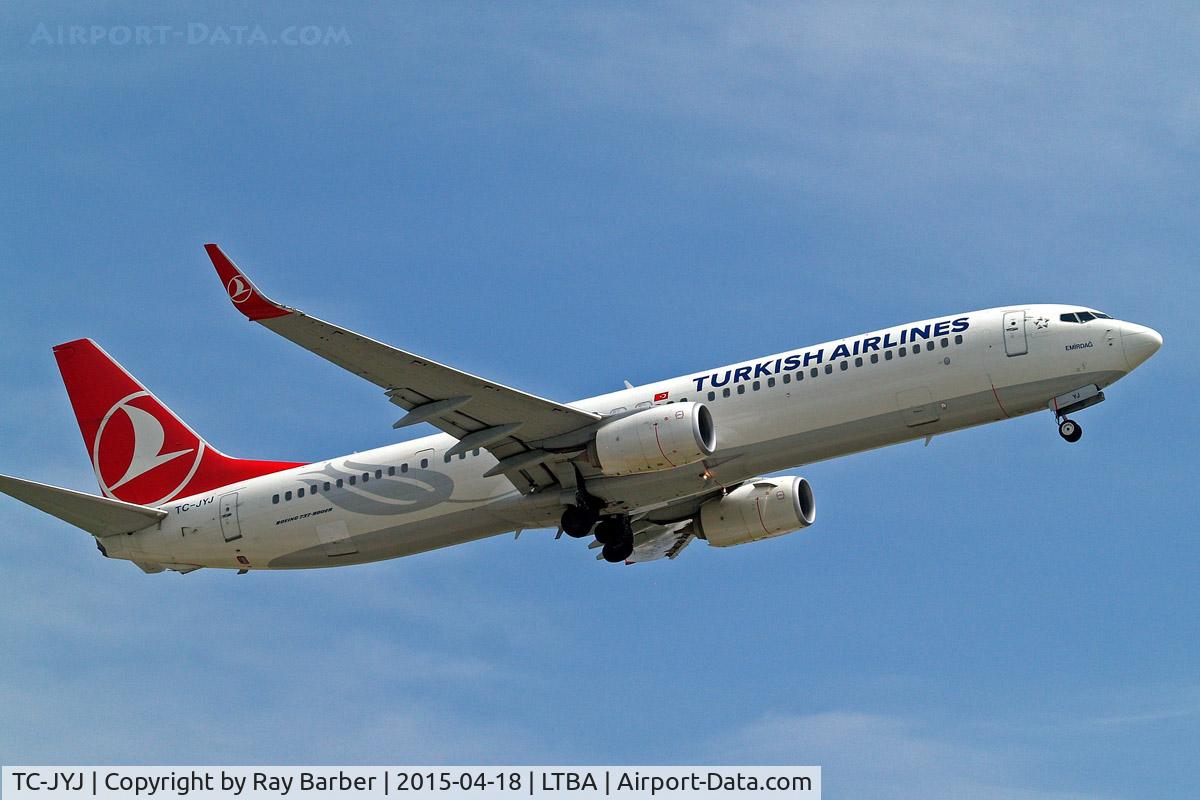 TC-JYJ, 2013 Boeing 737-9F2/ER C/N 40986, 737-9F2ER [40986] (THY Turkish Airlines) Istanbul-Ataturk~TC 18/04/2015