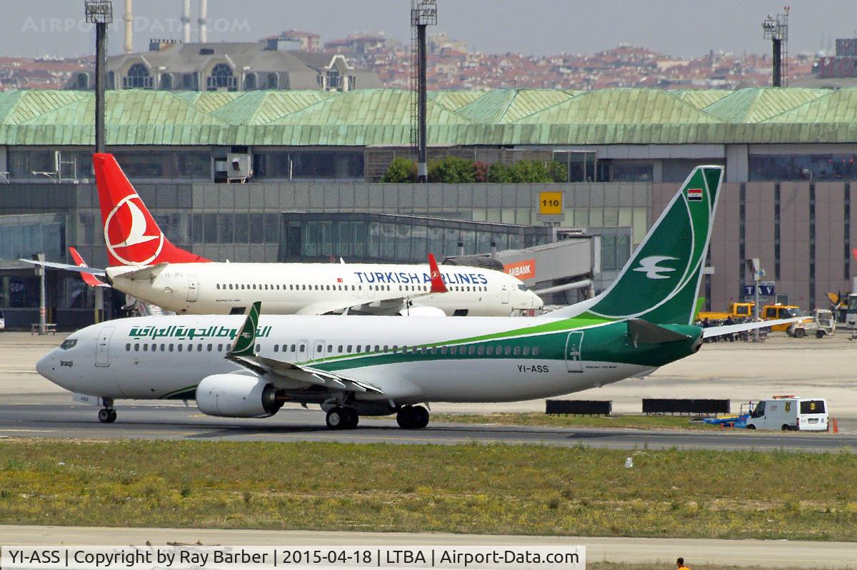 YI-ASS, 2015 Boeing 737-81Z C/N 40081, Boeing 737-81Z [40081] (Iraqi Airways) Istanbul-Ataturk~TC 18/04/2015