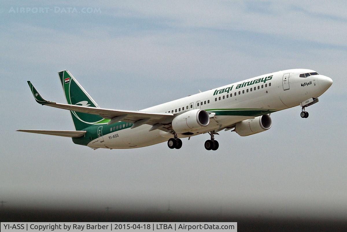 YI-ASS, 2015 Boeing 737-81Z C/N 40081, Boeing 737-81Z [40081] (Iraqi Airways) Istanbul-Ataturk~TC 18/04/2015