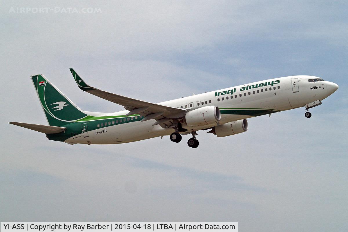 YI-ASS, 2015 Boeing 737-81Z C/N 40081, Boeing 737-81Z [40081] (Iraqi Airways) Istanbul-Ataturk~TC 18/04/2015
