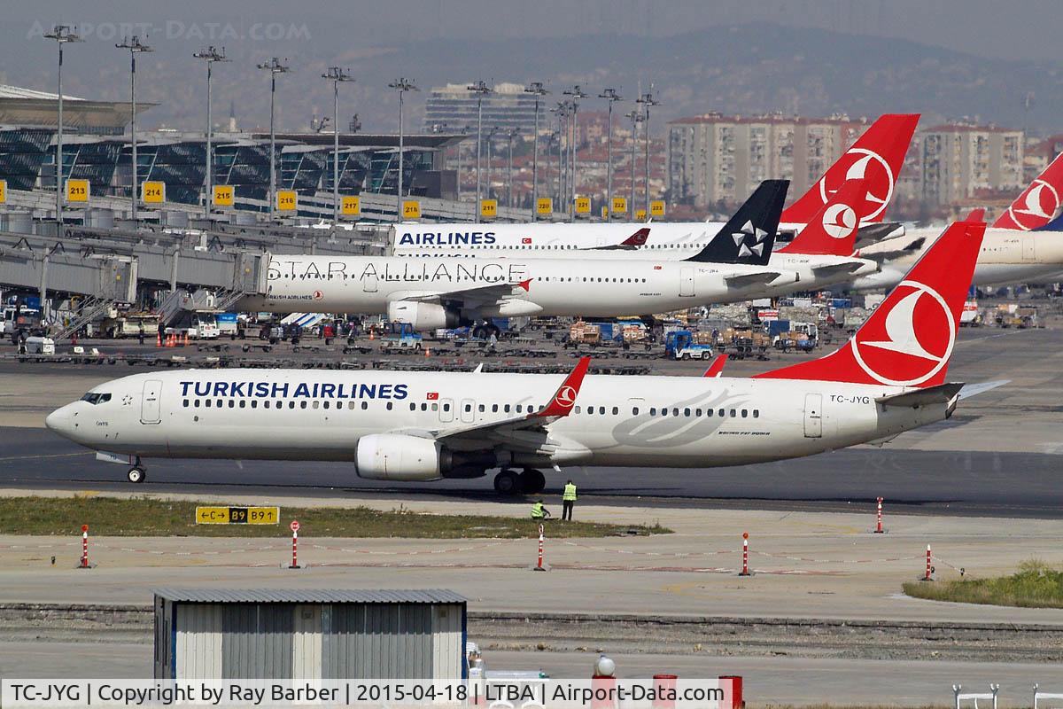 TC-JYG, 2012 Boeing 737-9F2/ER C/N 40983, 737-9F2ER [40986] (THY Turkish Airlines) Istanbul-Ataturk~TC 18/04/2015