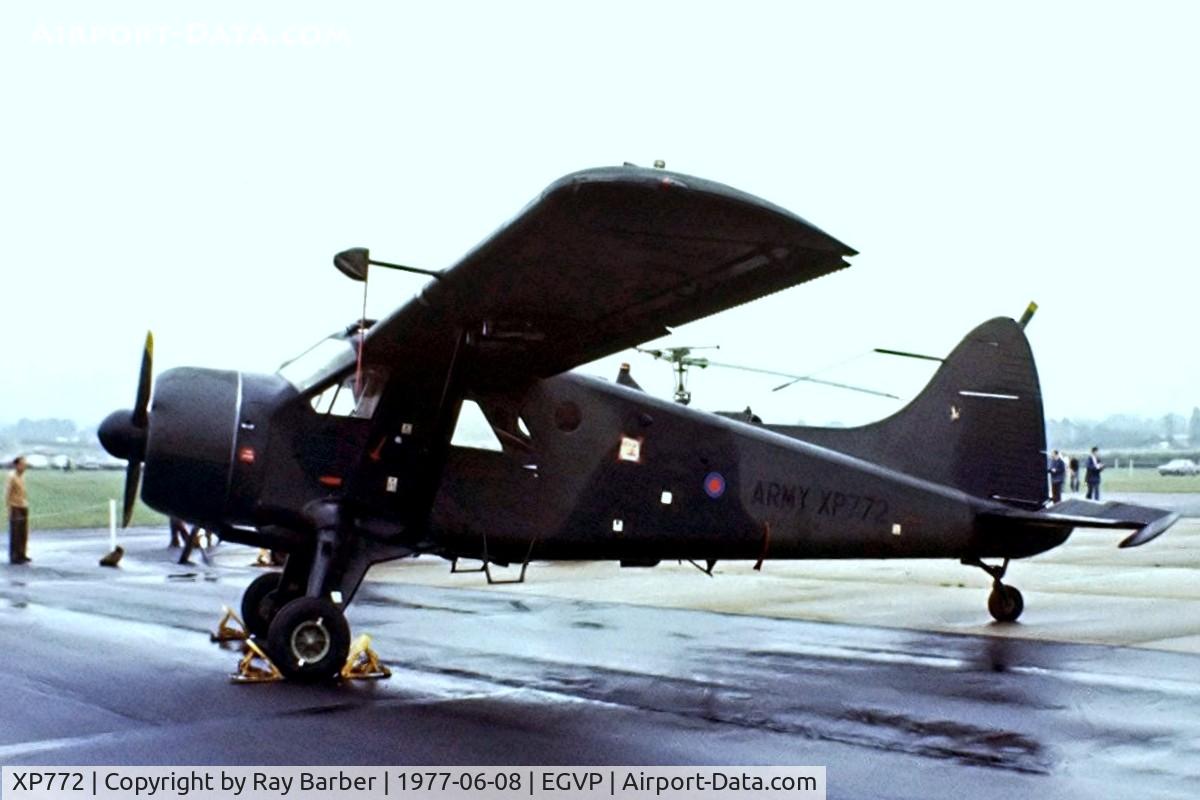 XP772, 1960 De Havilland Canada DHC-2 Beaver AL.1 C/N 1442, De Havilland Canada DHC-2 Beaver AL.1 [1442] (Army Air Corps) AAC Middle Wallop~G 08/06/1977. From a slide.