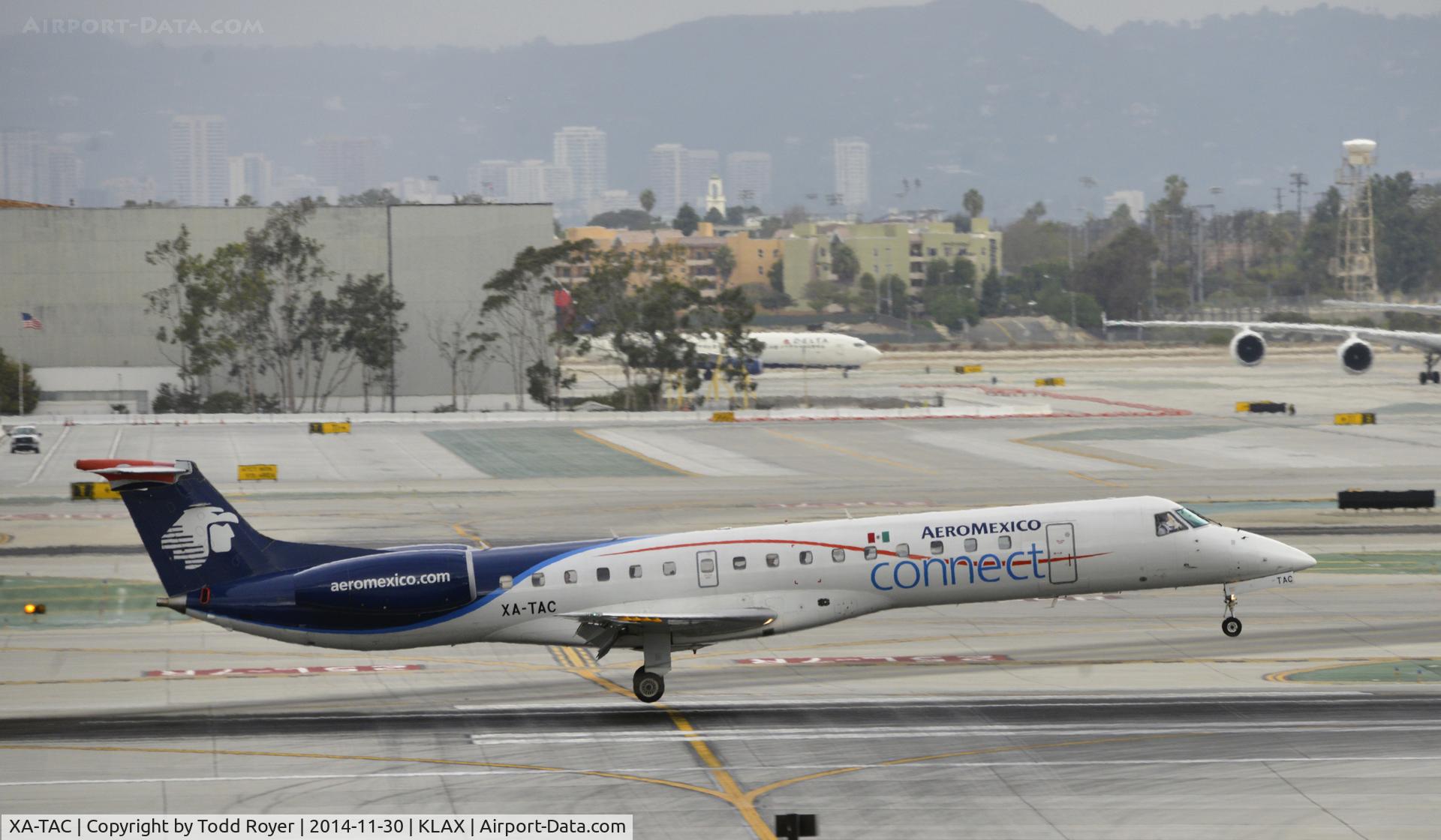 XA-TAC, 2001 Embraer ERJ-145LR (EMB-145LR) C/N 145475, Landing at LAX on 7R