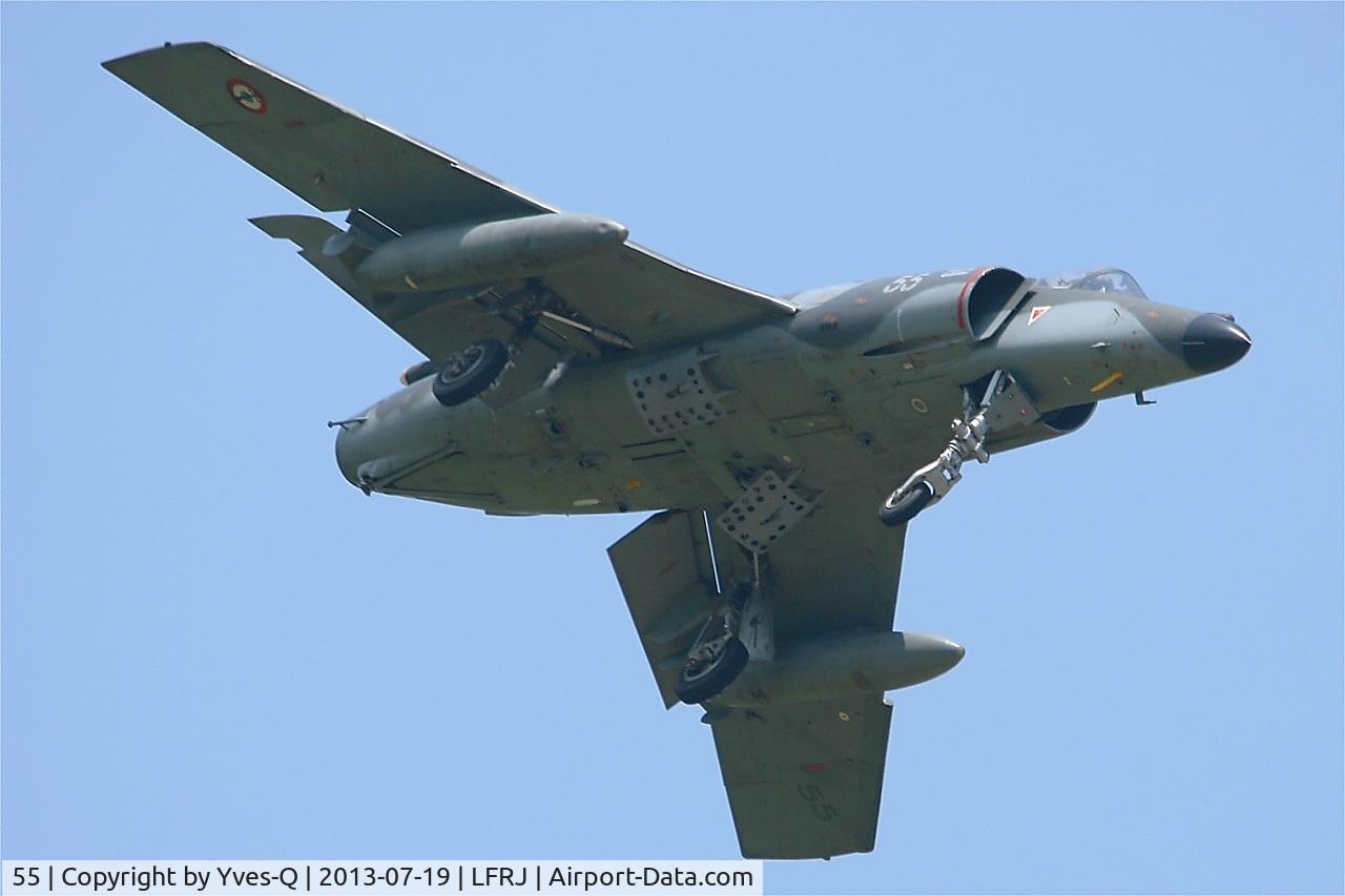 55, Dassault Super Etendard C/N 61, Dassault Super Etendard M (SEM), Short approach rwy 08, Landivisiau Naval Air Base (LFRJ)