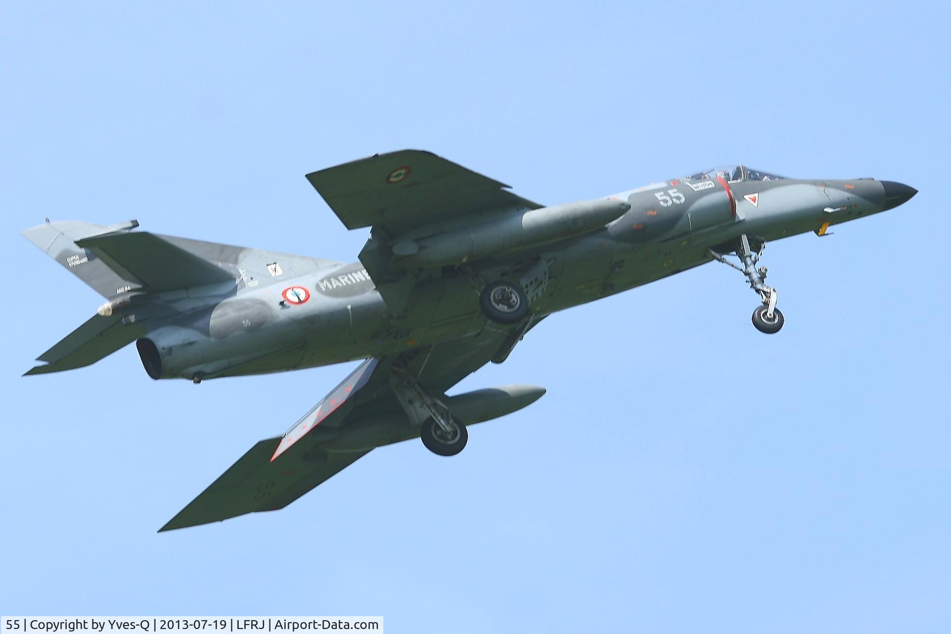 55, Dassault Super Etendard C/N 61, Dassault Super Etendard M (SEM), Go around rwy 08, Landivisiau Naval Air Base (LFRJ)